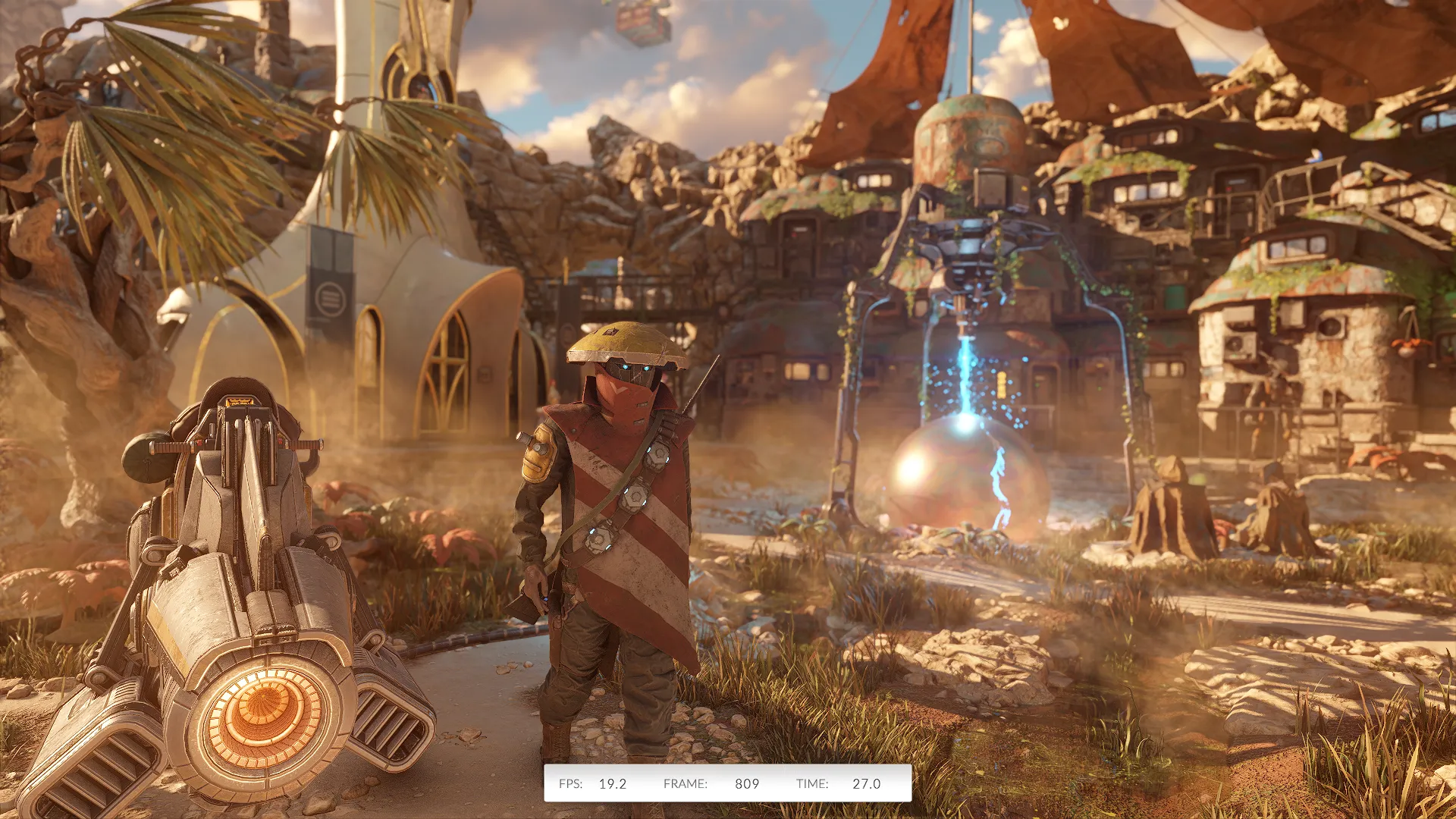 Giao diện bài kiểm tra Steel Nomad trong phần mềm benchmark 3DMark