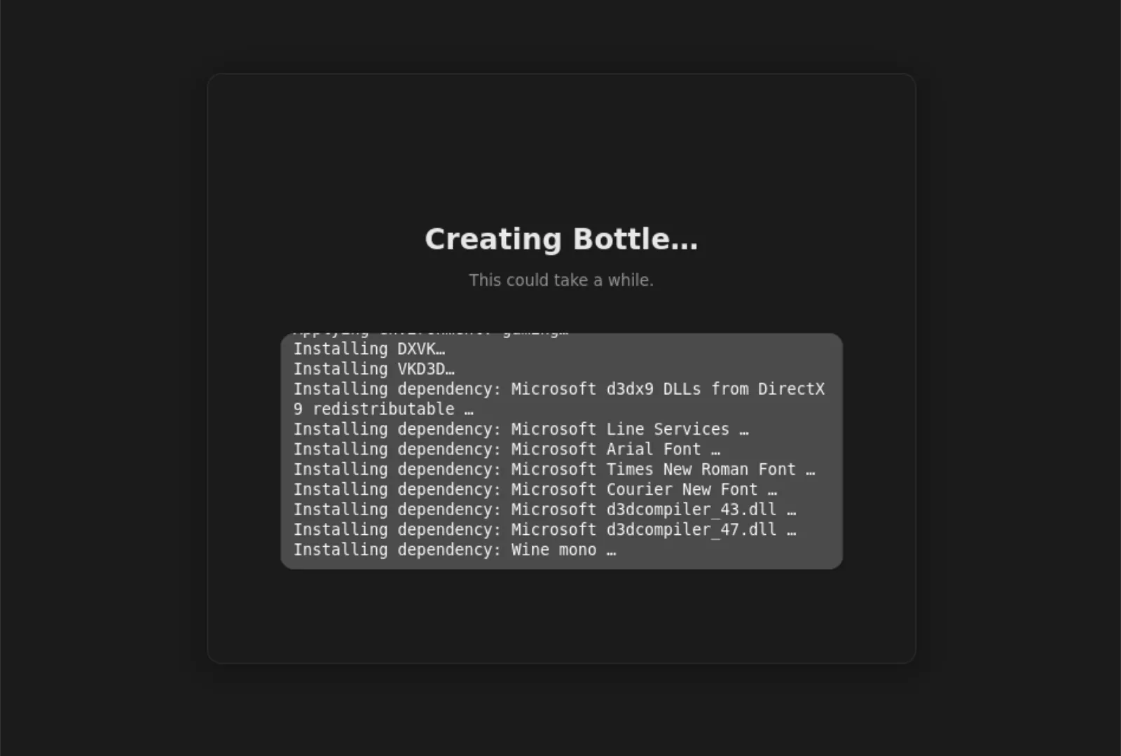 Giao diện Bottles đang tạo môi trường &quot;chai&quot; cho ứng dụng game trên Linux