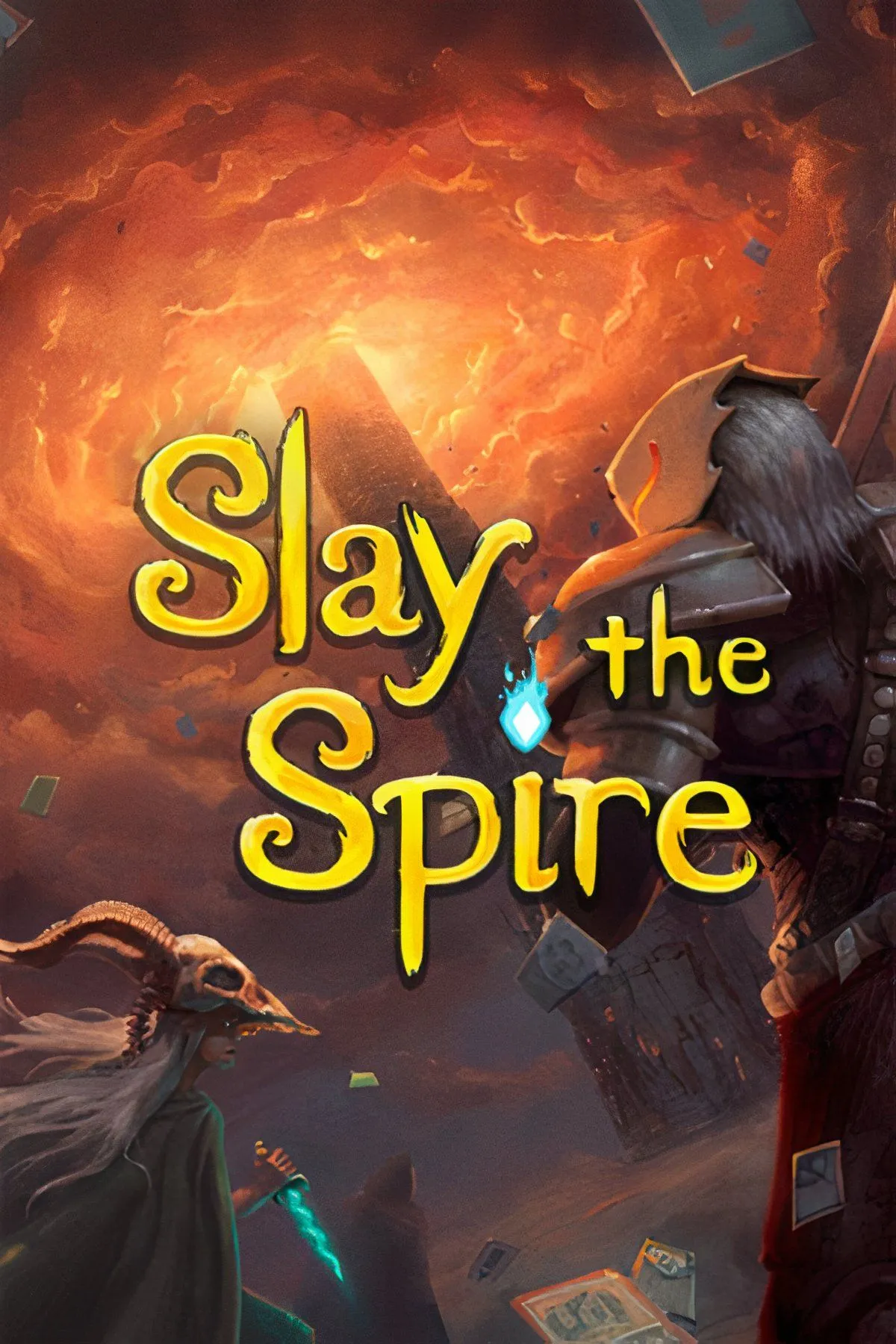 Giao diện chơi game Slay the Spire, hiển thị các thẻ bài và nhân vật chiến đấu với quái vật trong thể loại roguelike xây dựng bộ bài.