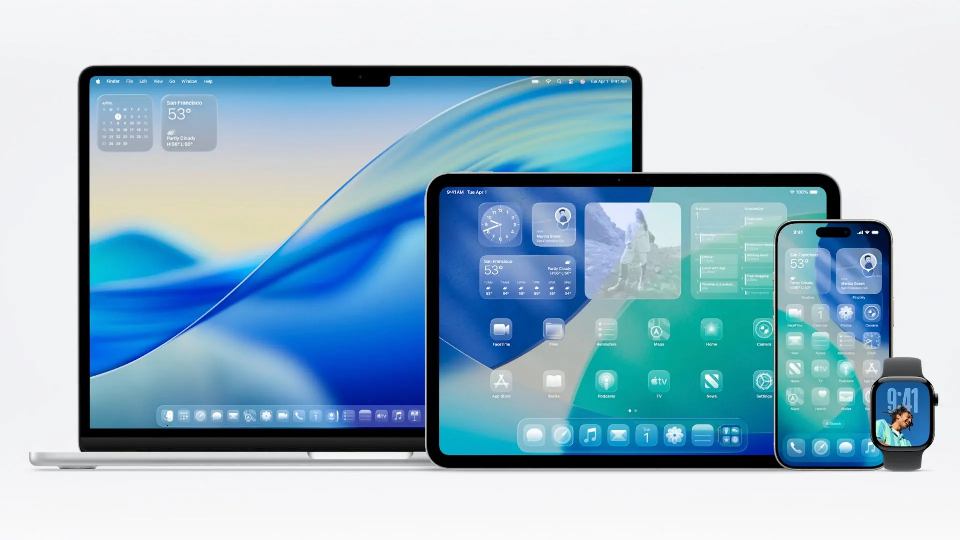 Giao diện Liquid Glass mới của iPadOS 26 với các biểu tượng ứng dụng trong suốt