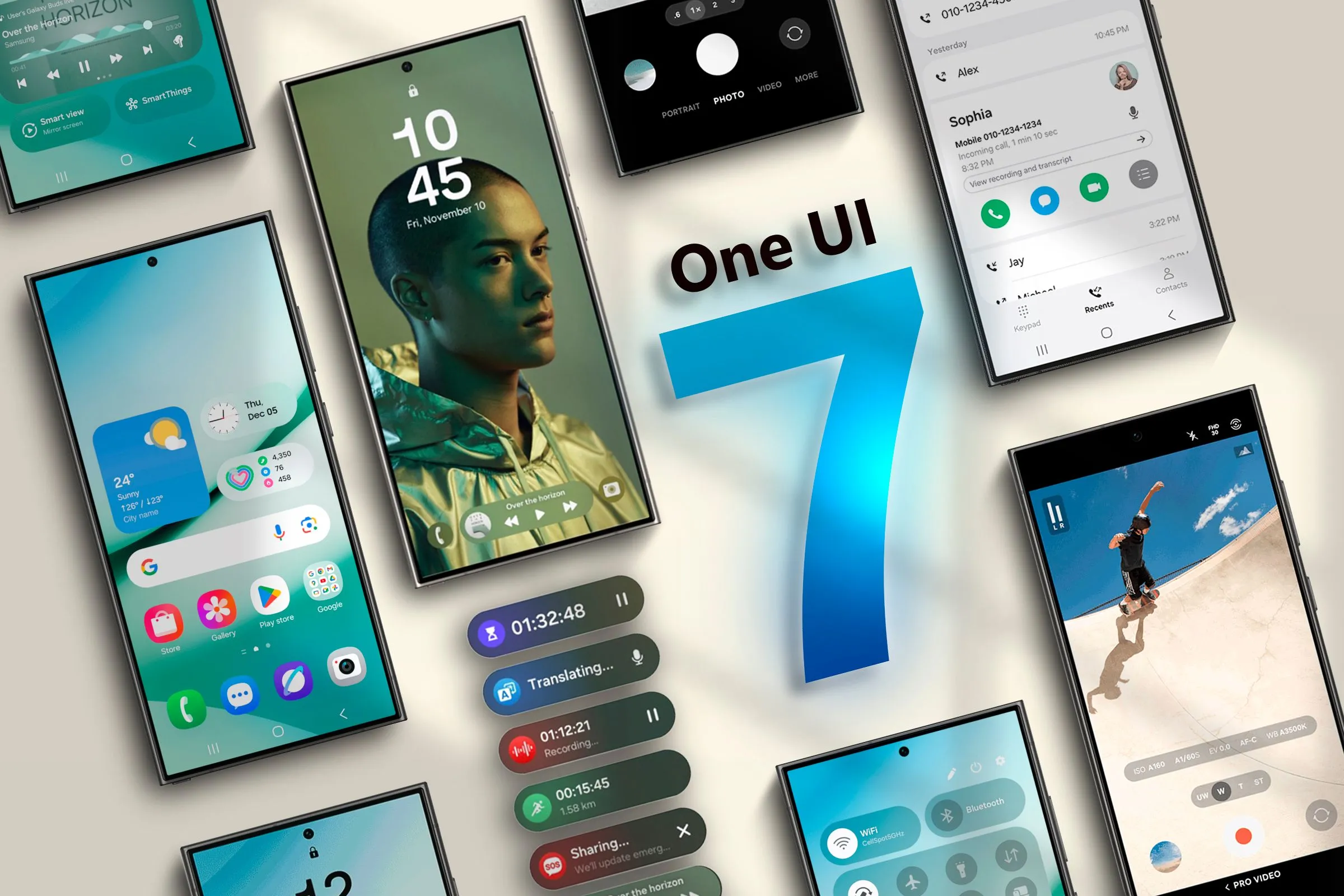 Giao diện One UI 7 trên các thiết bị Samsung Galaxy