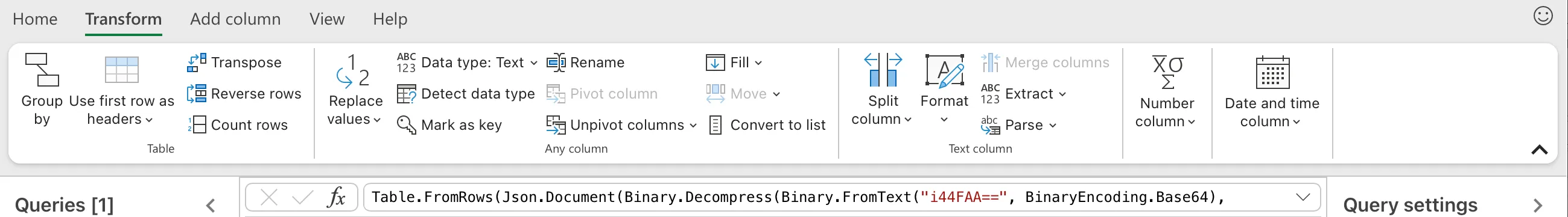 Giao diện Power Query trong Microsoft Excel hiển thị các công cụ mạnh mẽ để trích xuất, biến đổi và tải dữ liệu phục vụ phân tích.