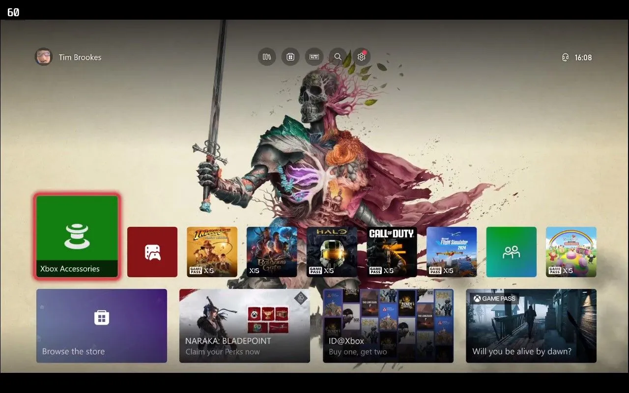 Giao diện Xbox dashboard được truyền trực tiếp qua Greenlight