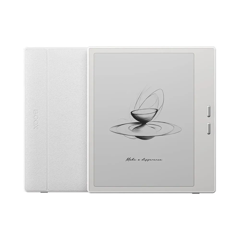 Hình ảnh cận cảnh máy đọc sách Onyx BOOX Go 7 màu đen, làm nổi bật thiết kế thanh lịch và màn hình E Ink sắc nét