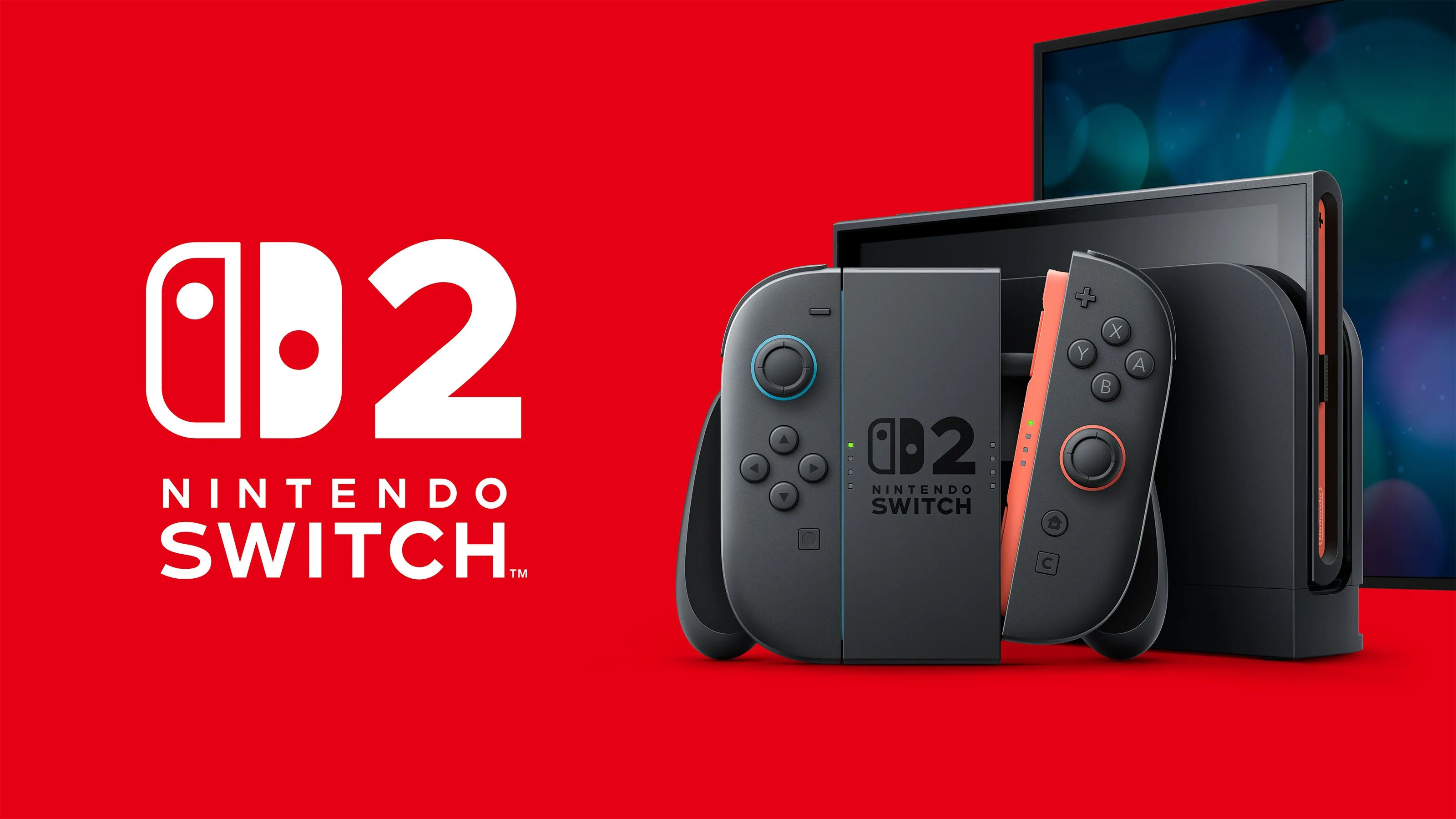 Hình ảnh chính thức của máy chơi game Nintendo Switch 2, đại diện cho thế hệ console tiếp theo của Nintendo.