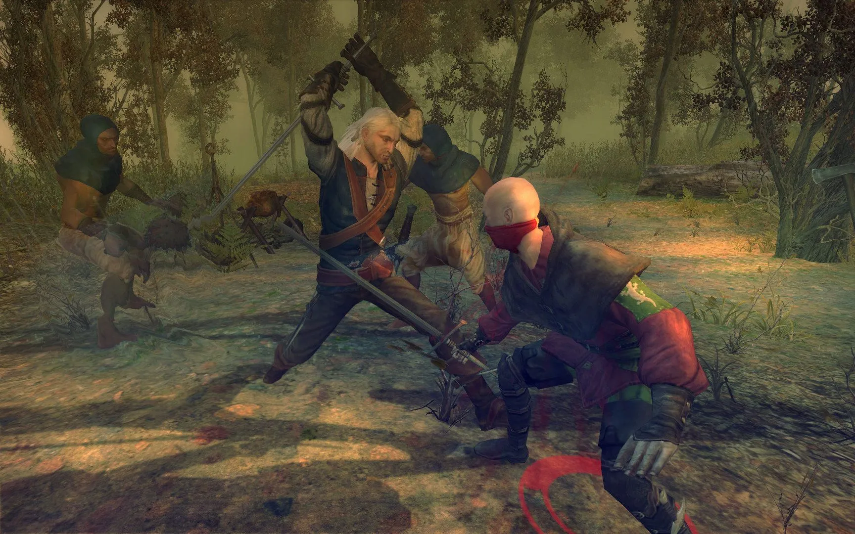Hình ảnh của game The Witcher phiên bản gốc năm 2007.