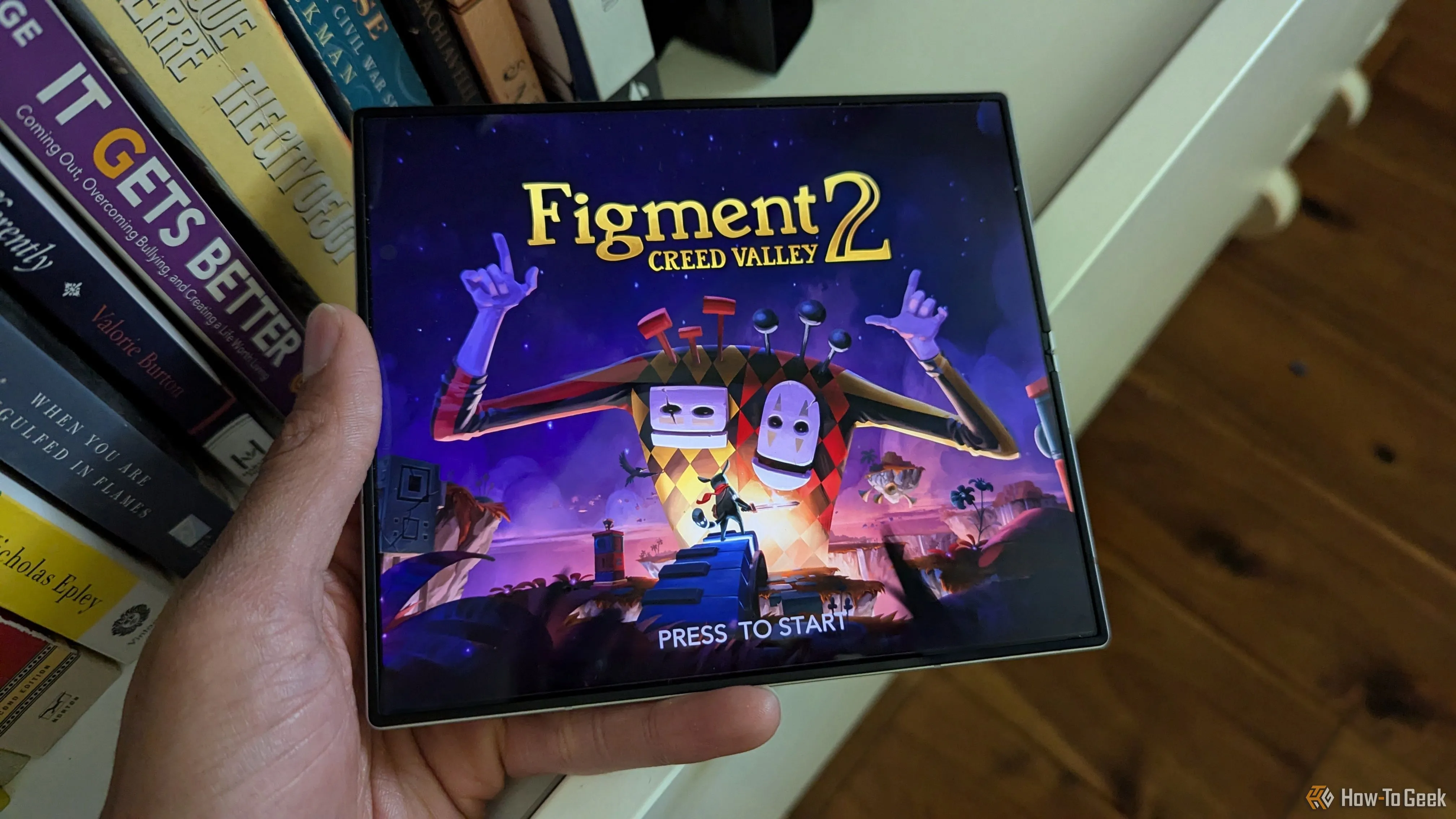 Hình ảnh game Figment 2 hiển thị trên màn hình Galaxy Z Fold 6