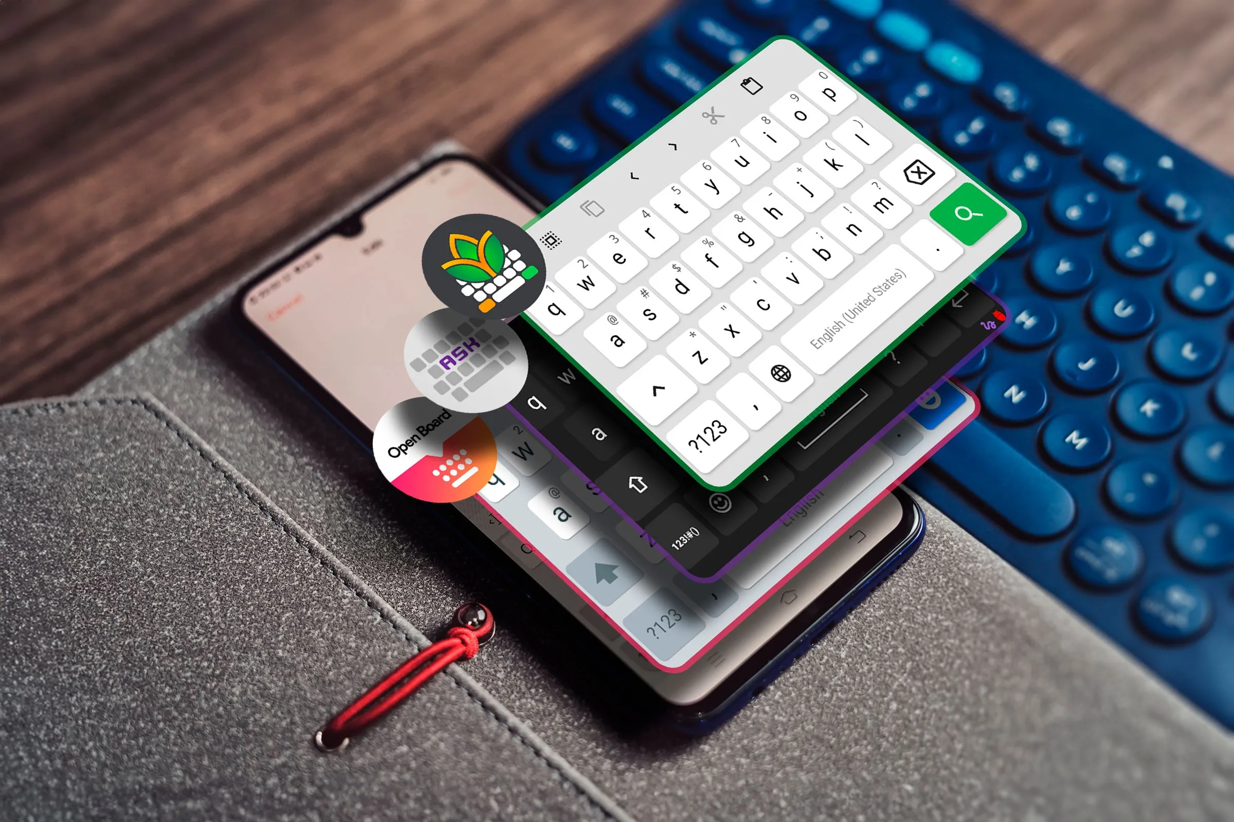 Hình ảnh minh họa một chiếc điện thoại Android đang hiển thị giao diện nhắn tin, đại diện cho các ứng dụng SMS/MMS như Quik SMS.