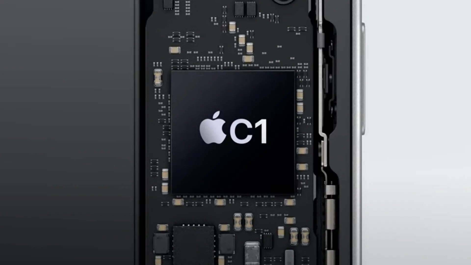 Hình ảnh mô phỏng modem Apple C1.