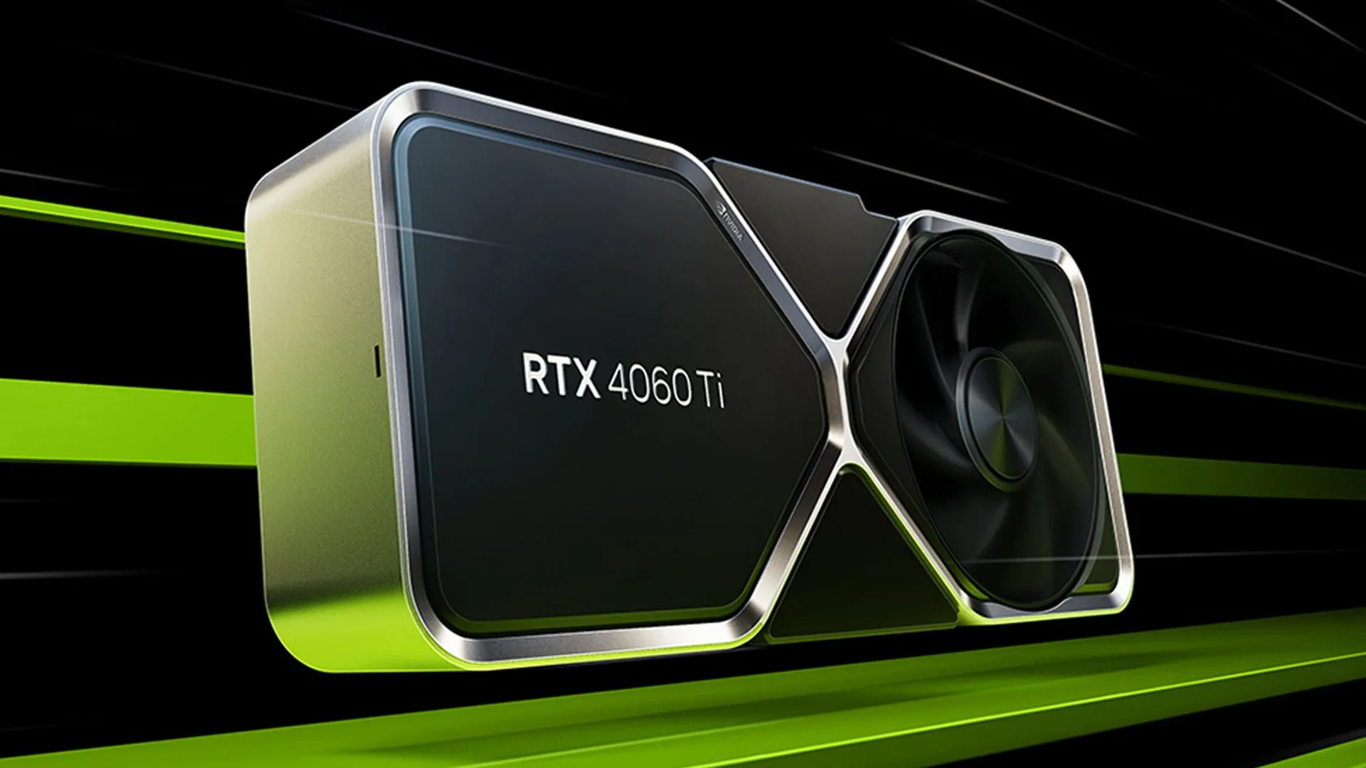 Hình ảnh render card đồ họa NVIDIA GeForce RTX 4060 Ti, minh họa cho card tầm trung hưởng lợi từ DLSS 4