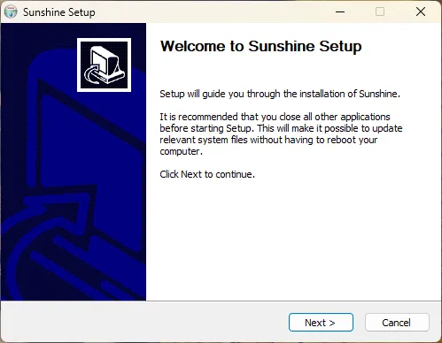 Hướng dẫn cài đặt Sunshine, phần mềm stream game PC trên Windows 11