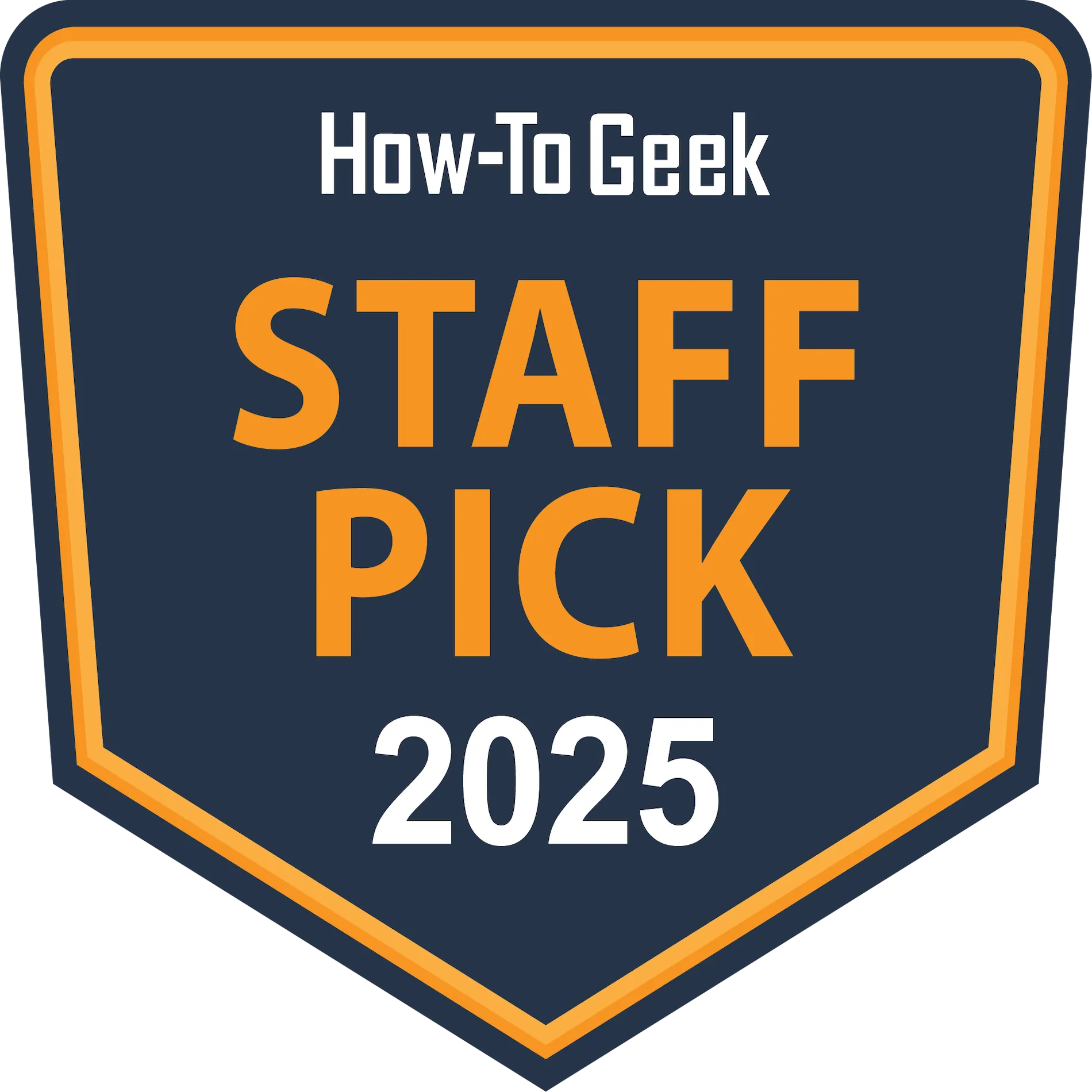 Huy hiệu giải thưởng How-To Geek Staff Pick 2025 dành cho HyperX Pulsefire Saga Pro