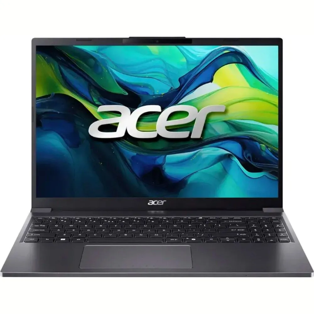 Laptop Acer Aspire Go 15 màu xám thép với màn hình IPS WUXGA