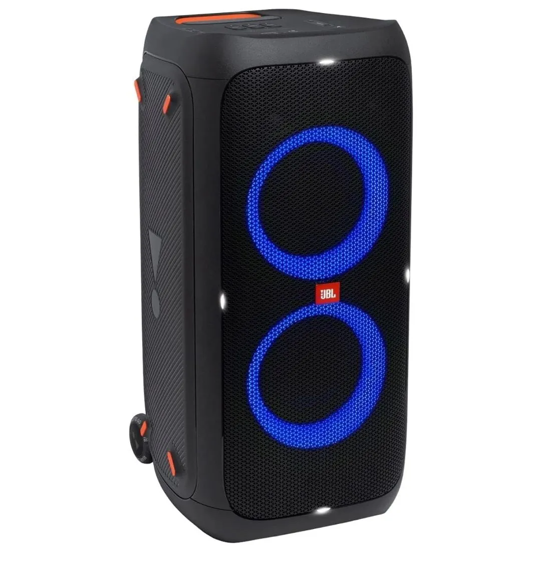 Loa Bluetooth di động JBL Partybox 310 với tay kéo và bánh xe cho tiệc tùng