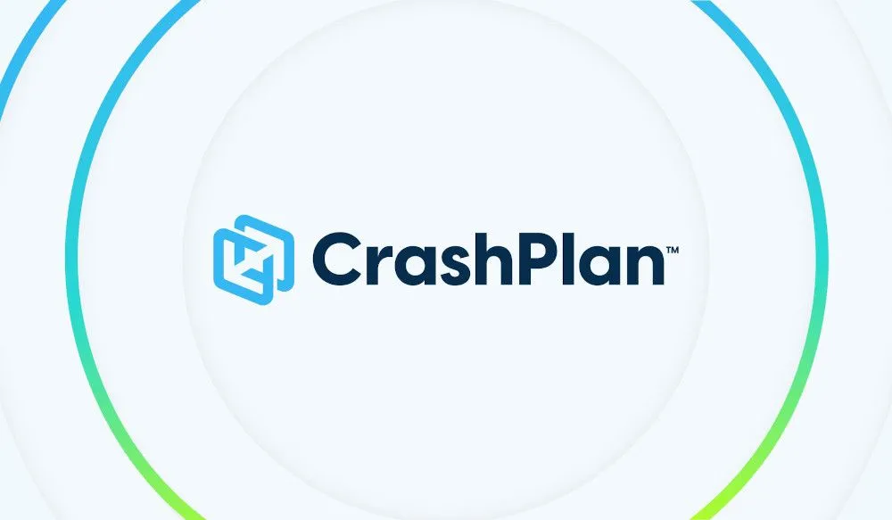 Logo Crashplan cỡ lớn, thể hiện sự chuyên nghiệp của dịch vụ sao lưu doanh nghiệp