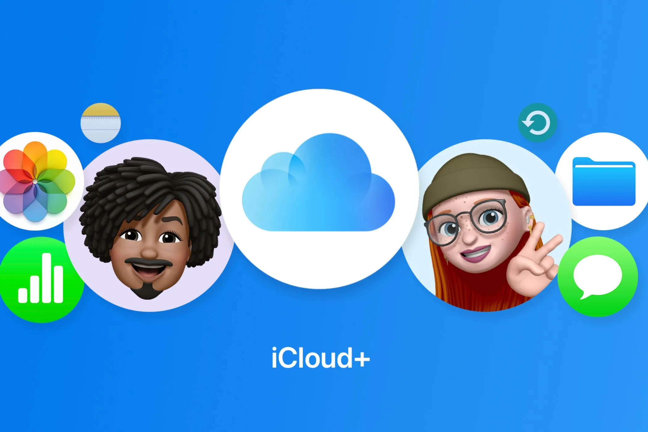 Logo dịch vụ iCloud+ của Apple, điểm nhấn về lưu trữ đám mây cho người dùng Apple One Premier