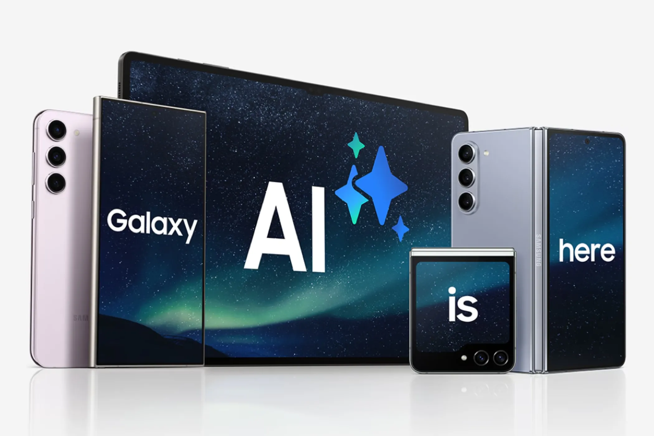 Logo Galaxy AI của Samsung, công nghệ trí tuệ nhân tạo được tích hợp trên các thiết bị Galaxy mới