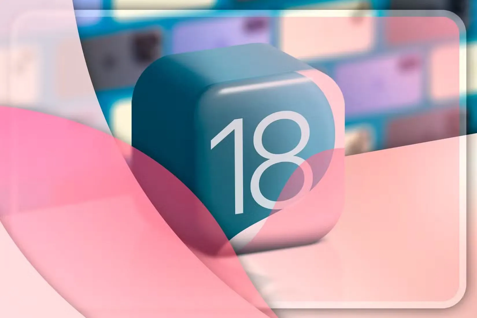 Logo iOS 18, biểu thị phiên bản hệ điều hành mới nhất cho iPhone.