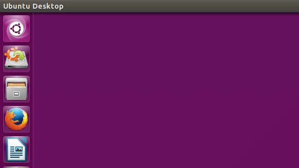 Logo Ubuntu trên desktop Ubuntu 15.04