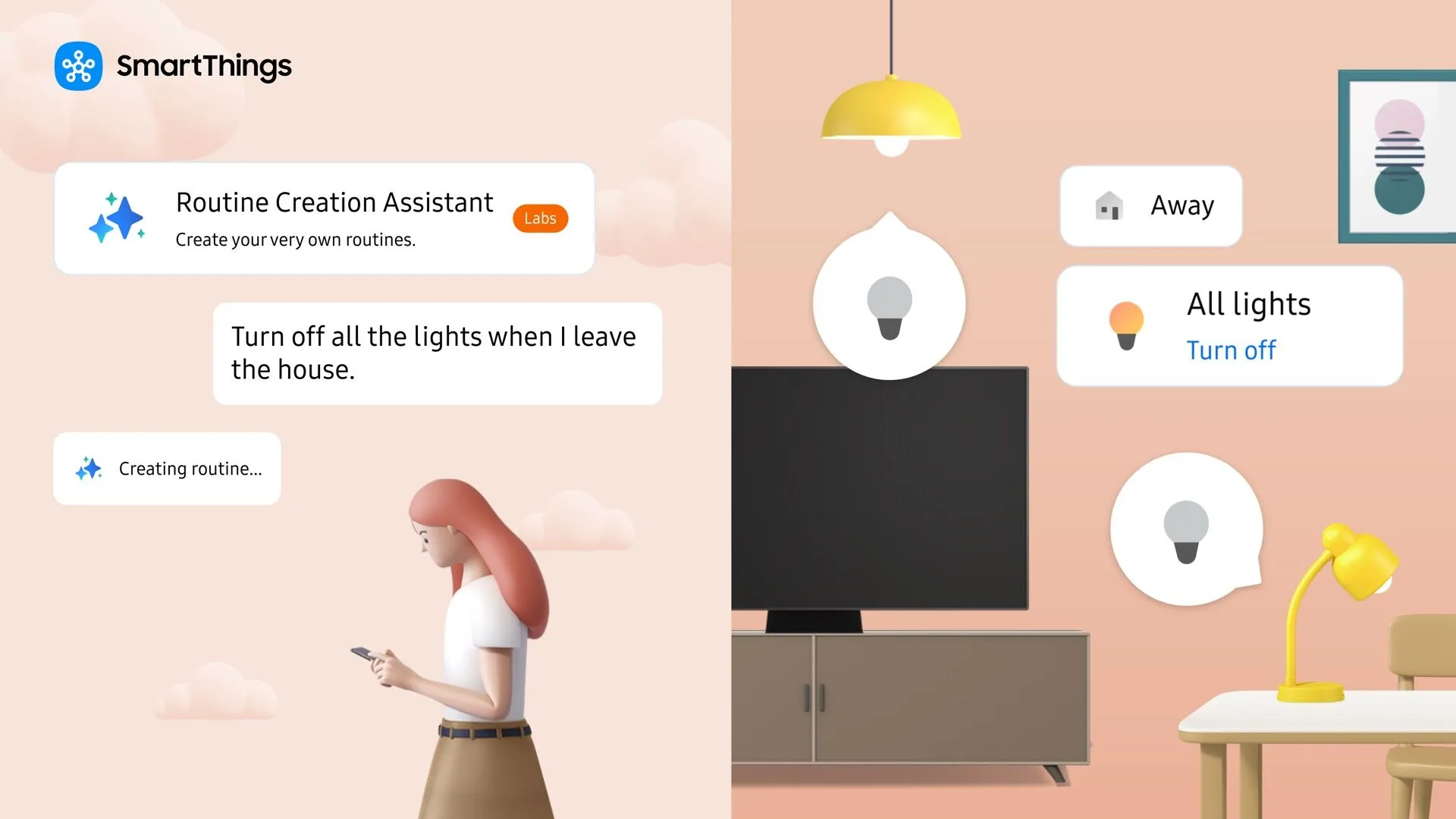 Logo ứng dụng Samsung SmartThings, đại diện cho hệ sinh thái nhà thông minh được cải tiến