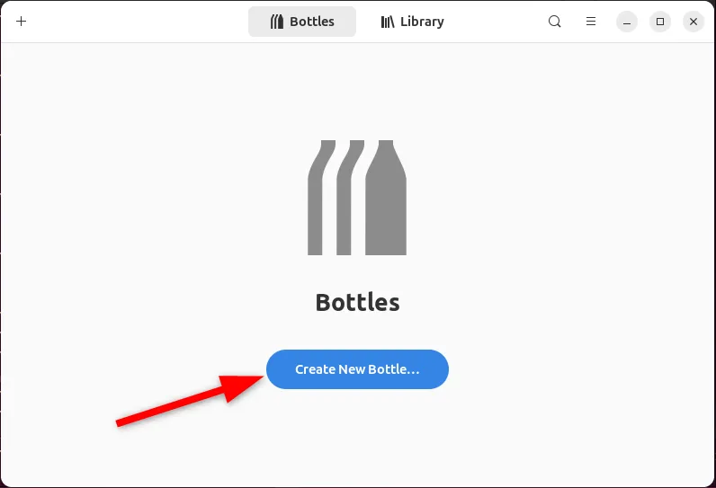 Màn hình chính của Bottles, một giải pháp thay thế PlayOnLinux để quản lý ứng dụng Windows trên Linux