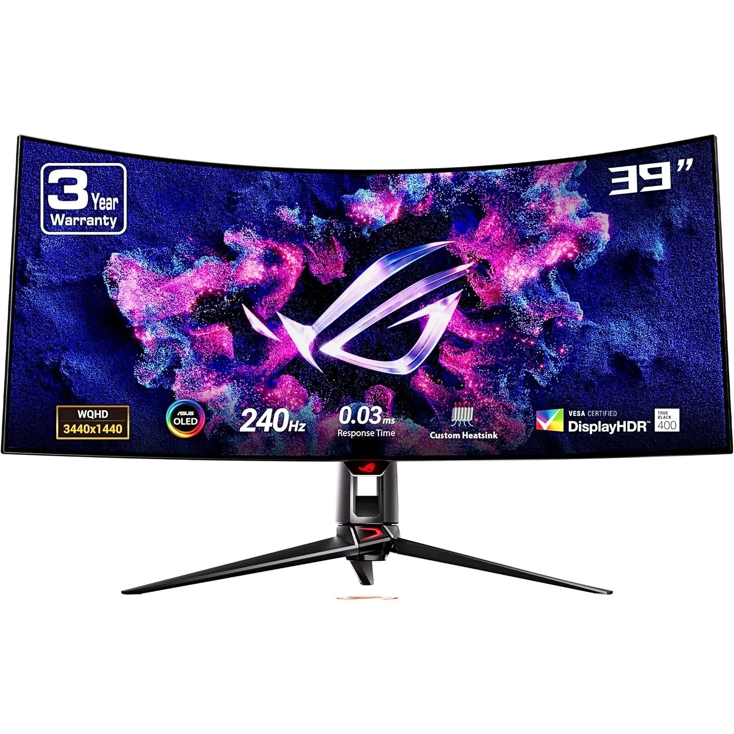 Màn hình chơi game ASUS ROG Swift 39 inch Ultrawide OLED cong 800R