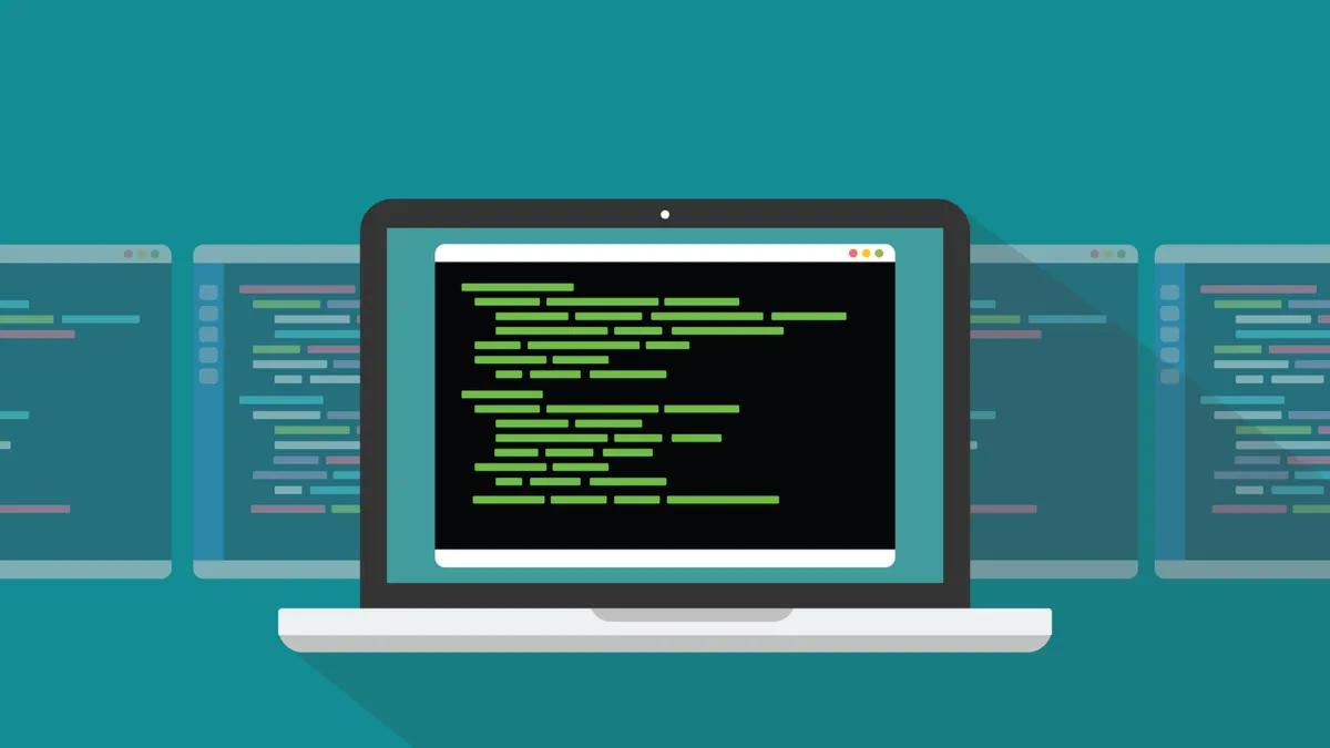 Màn hình laptop hiển thị giao diện dòng lệnh Linux, minh họa công việc khắc phục sự cố hệ điều hành.