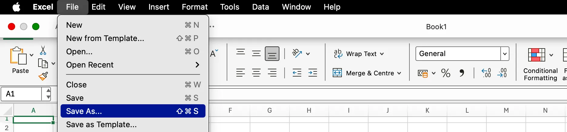 Màn hình lưu tệp cục bộ trong phiên bản Excel desktop, minh họa khả năng làm việc và quản lý dữ liệu offline hiệu quả.