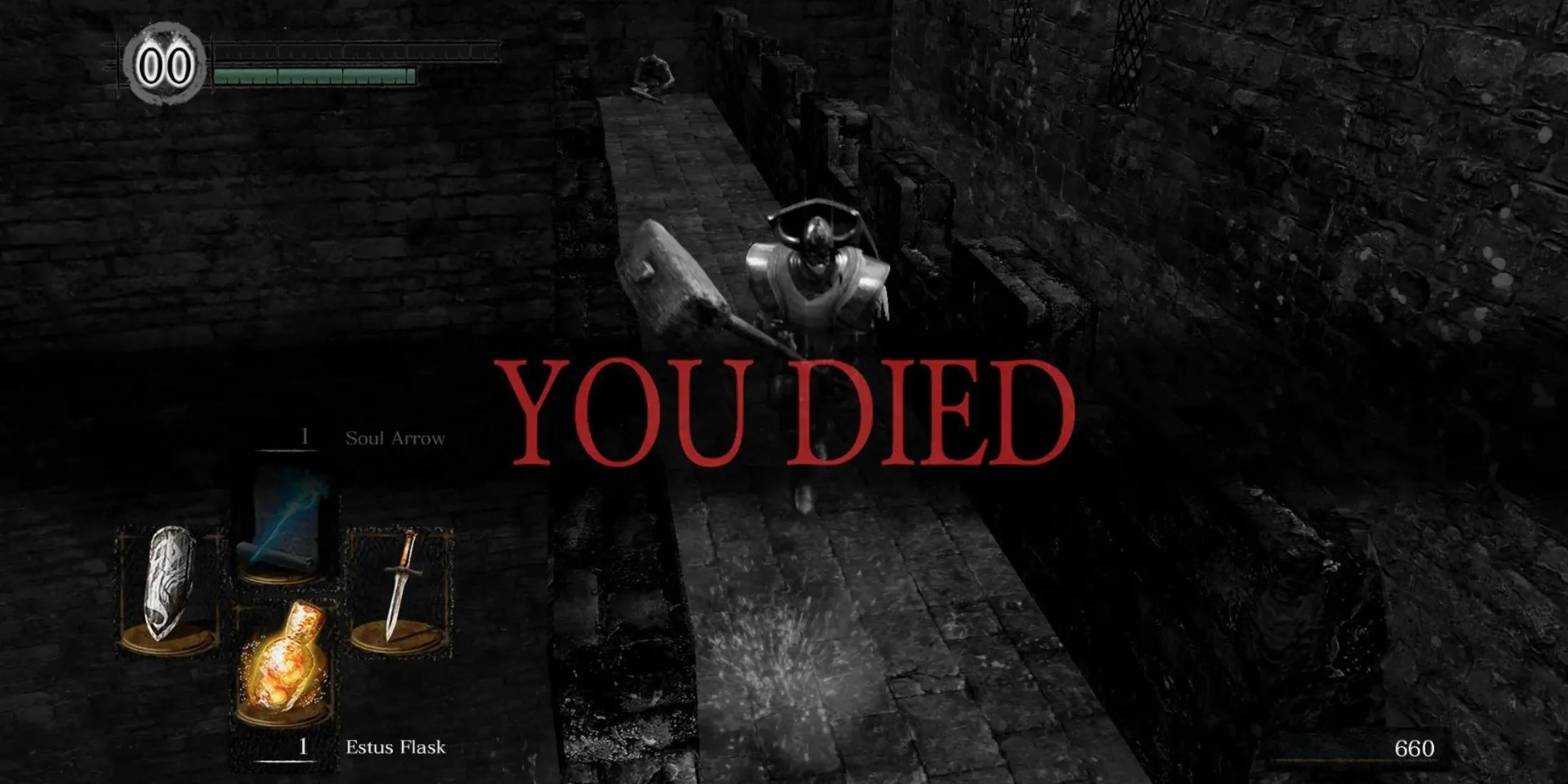 Màn hình &quot;YOU DIED&quot; trong Dark Souls Remastered, biểu tượng cho độ khó cao và nhu cầu tìm kiếm thủ thuật &quot;cheesing&quot;