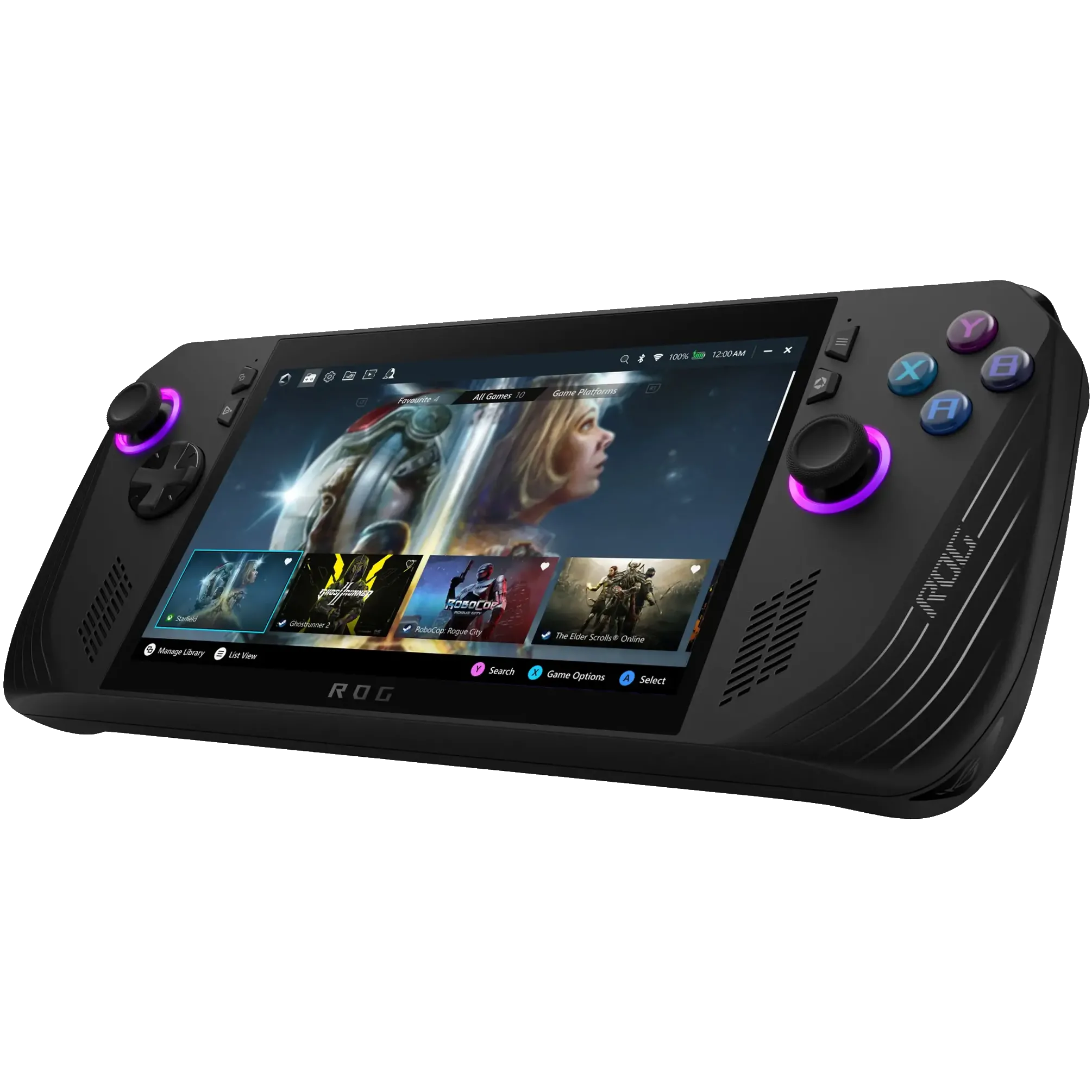Máy chơi game cầm tay ROG Ally X màu đen