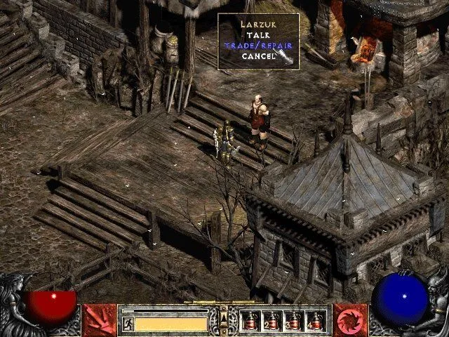Một pha hành động kịch tính trong Diablo II: Lord of Destruction, minh họa gameplay sôi động và đồ họa cải tiến