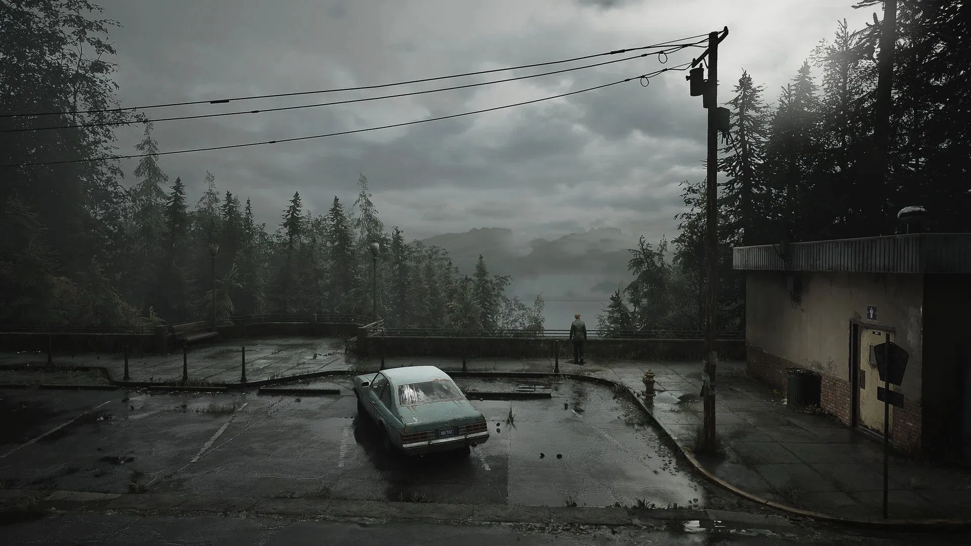 Một phân cảnh trong Silent Hill 2 Remake, cho thấy môi trường u ám và đáng sợ, giữ vững bản sắc kinh dị tâm lý.