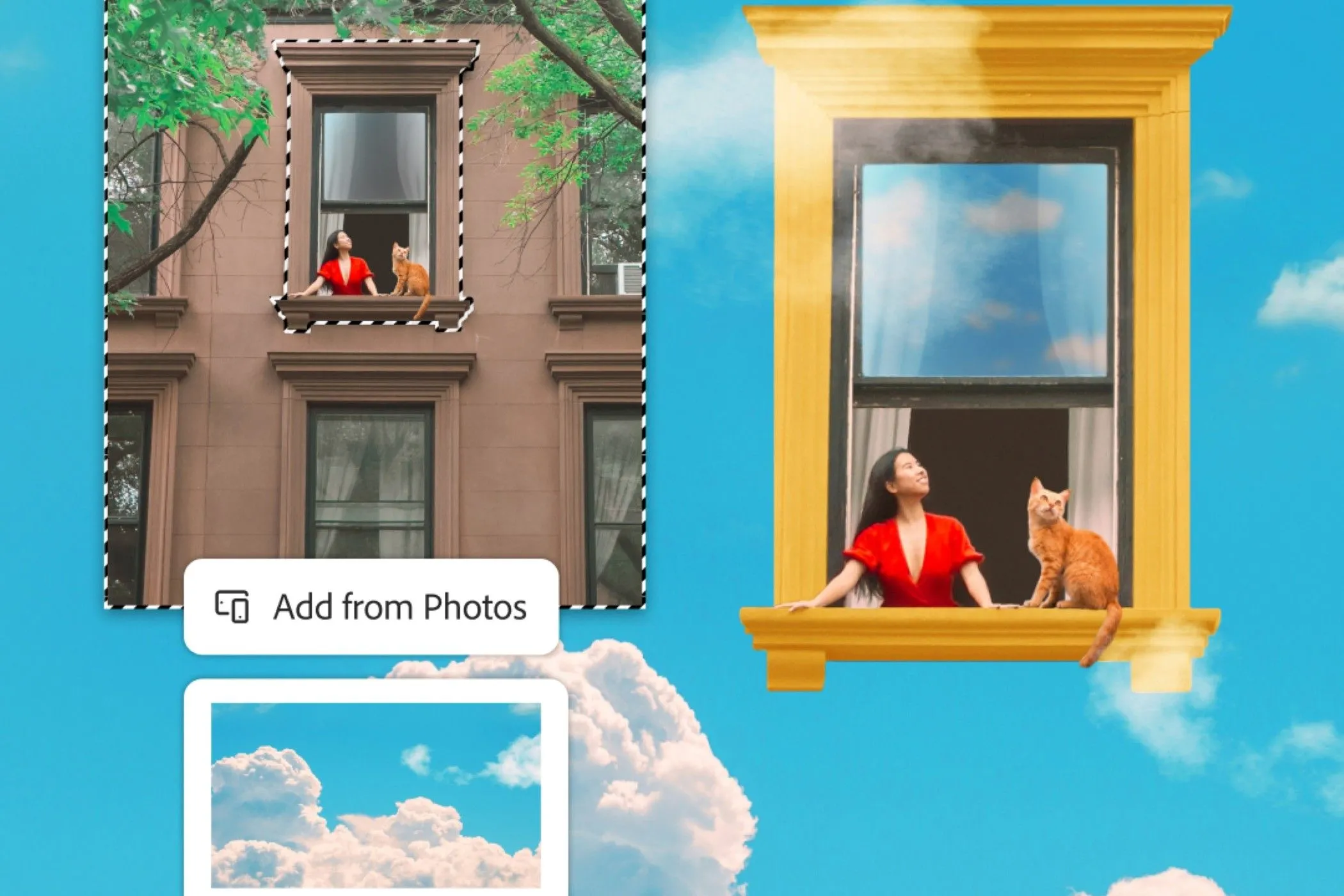 Người dùng thay đổi nền ảnh một cách dễ dàng bằng các tính năng thông minh của Photoshop trên iPhone