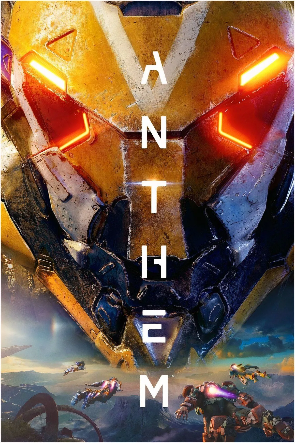 Người lính Javelin đang bay lượn trong không gian rộng lớn của game Anthem