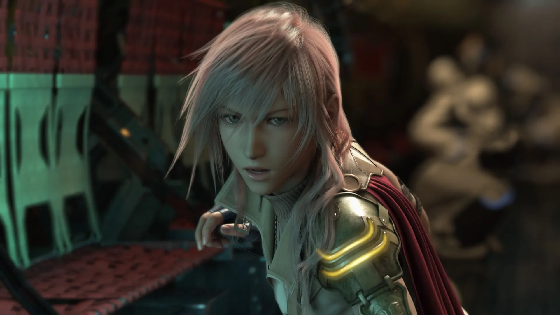 Nhân vật Lightning trong tư thế chiến đấu từ Final Fantasy XIII, một tựa game gây tranh cãi về thiết kế tuyến tính