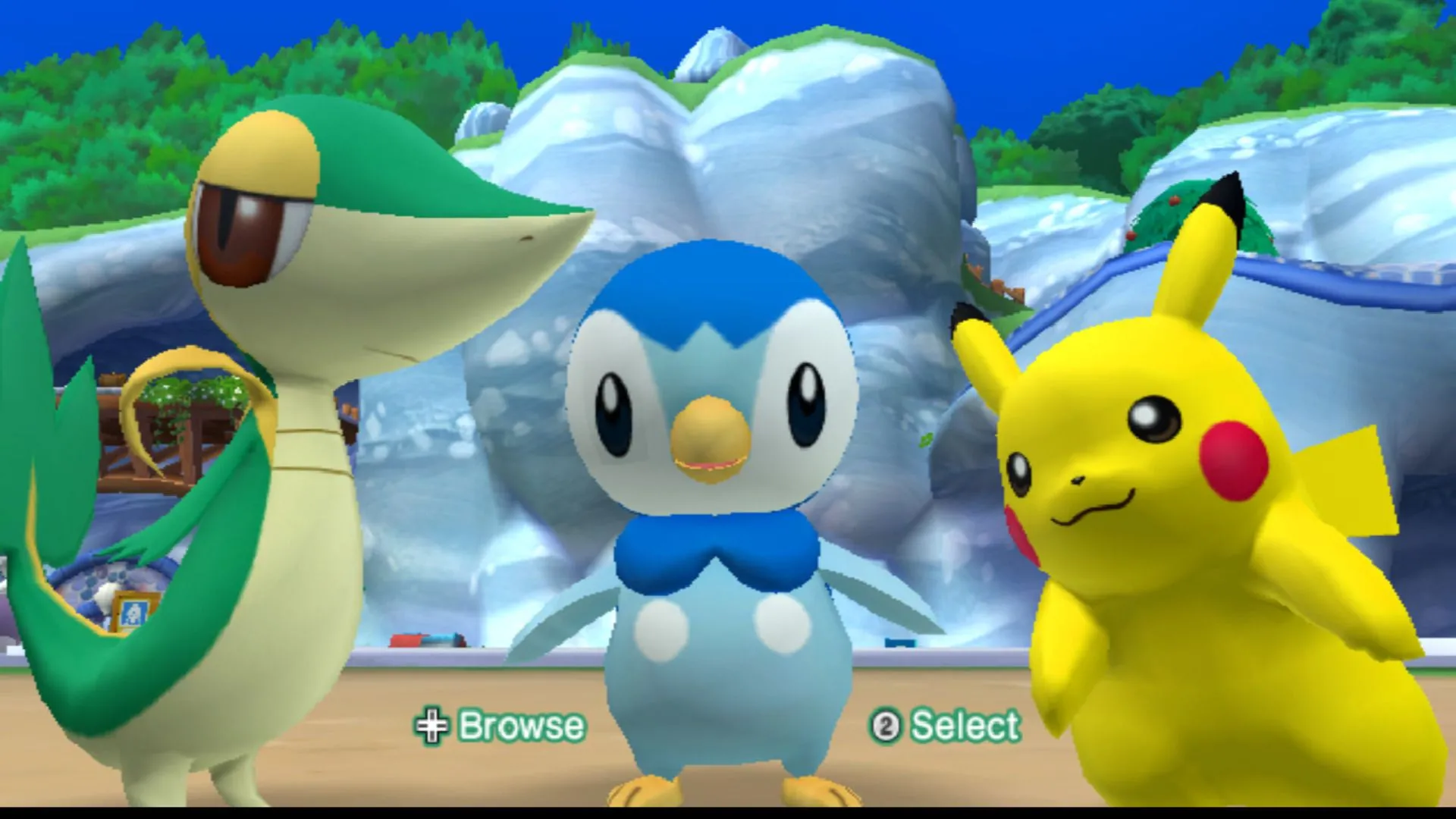 Những Pokémon dễ thương như Pikachu, Oshawott và Snivy có thể chơi được trong PokéPark 2: Wonders Beyond.