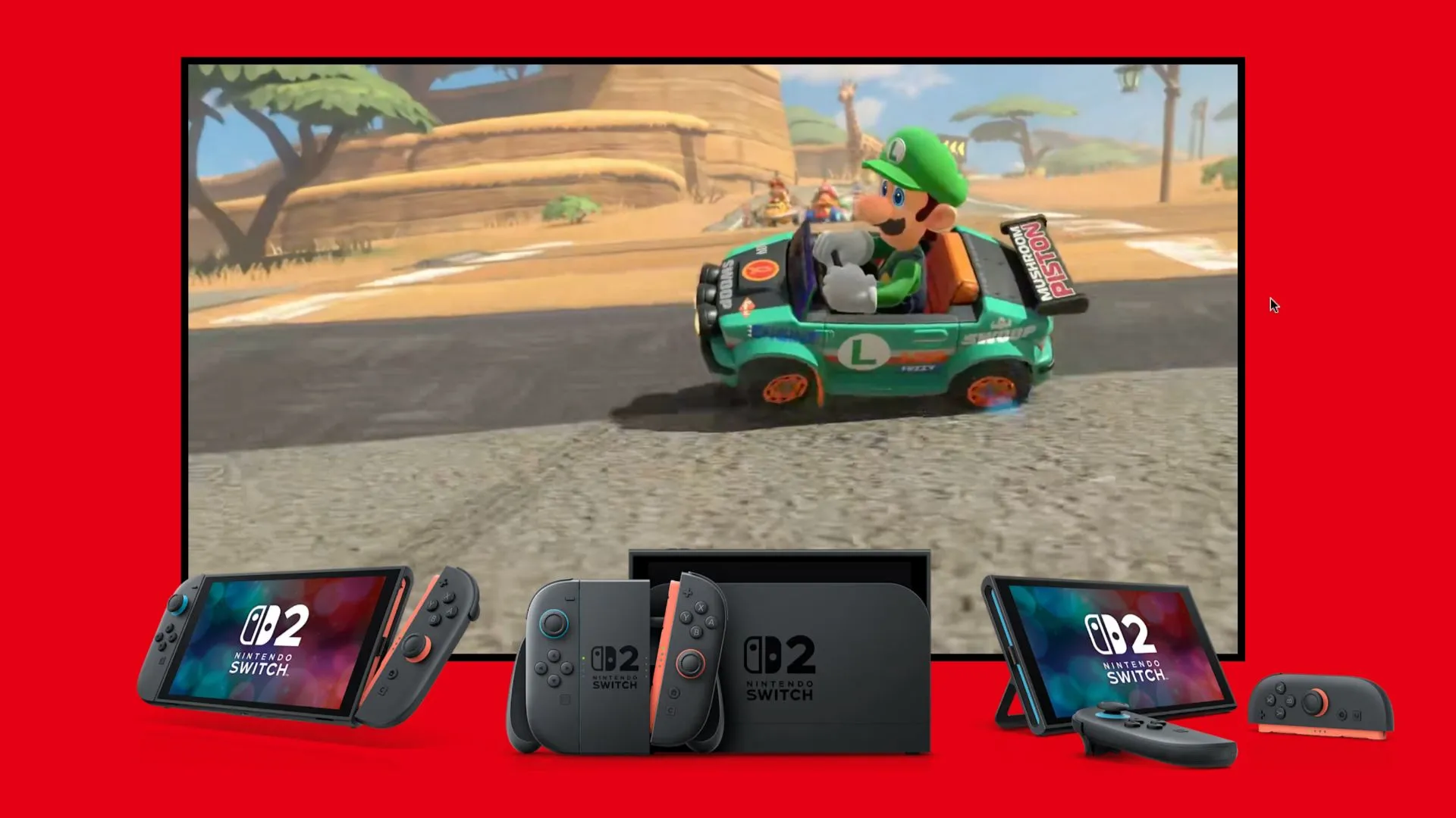 Nintendo Switch 2 với game Mario Kart World.