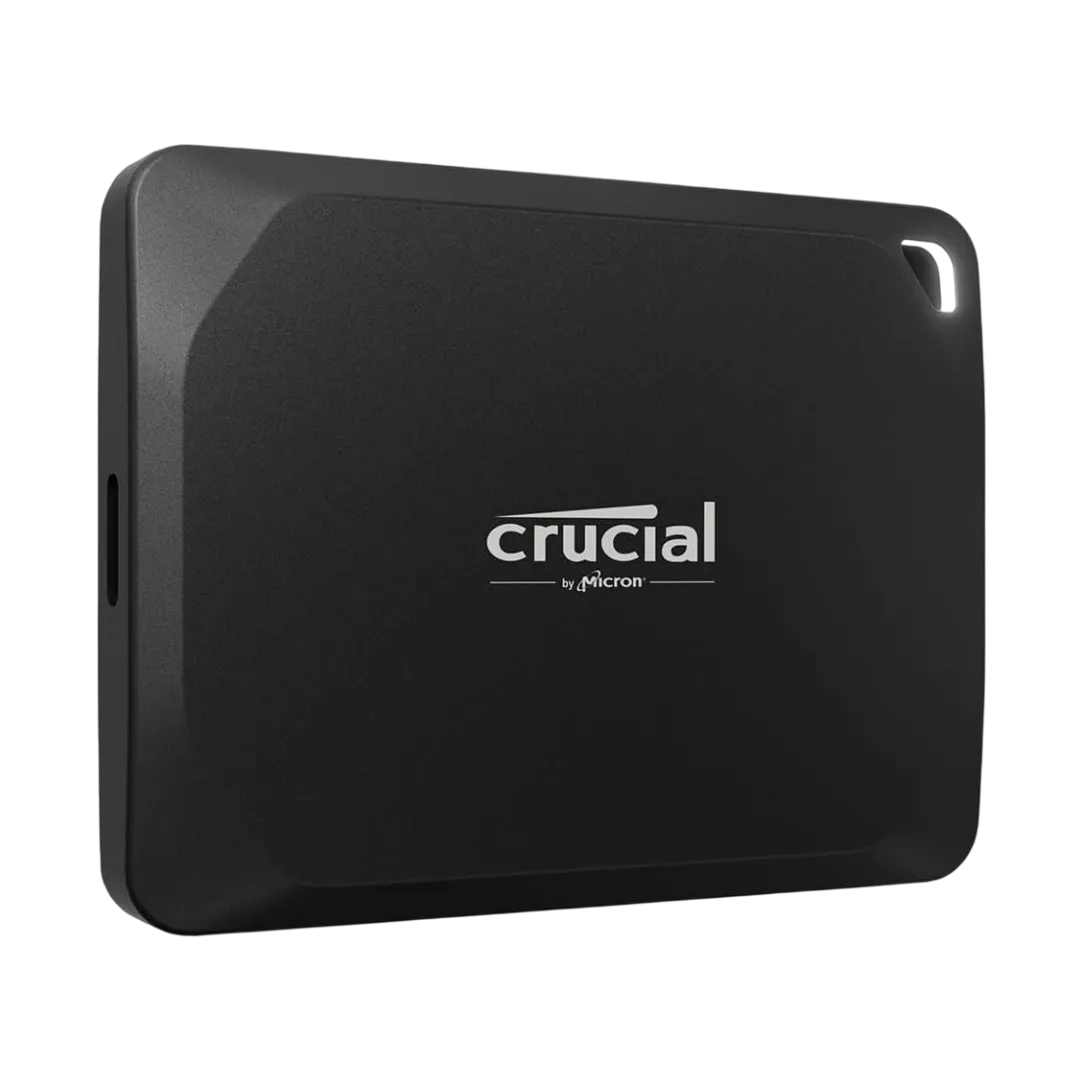 Ổ cứng SSD di động Crucial X10 Pro, một giải pháp lưu trữ đáng tin cậy cho việc sao lưu dữ liệu cá nhân.