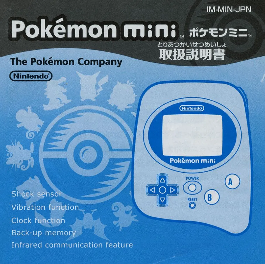Pokémon Mini: Máy chơi game cầm tay Tamagotchi của Nintendo