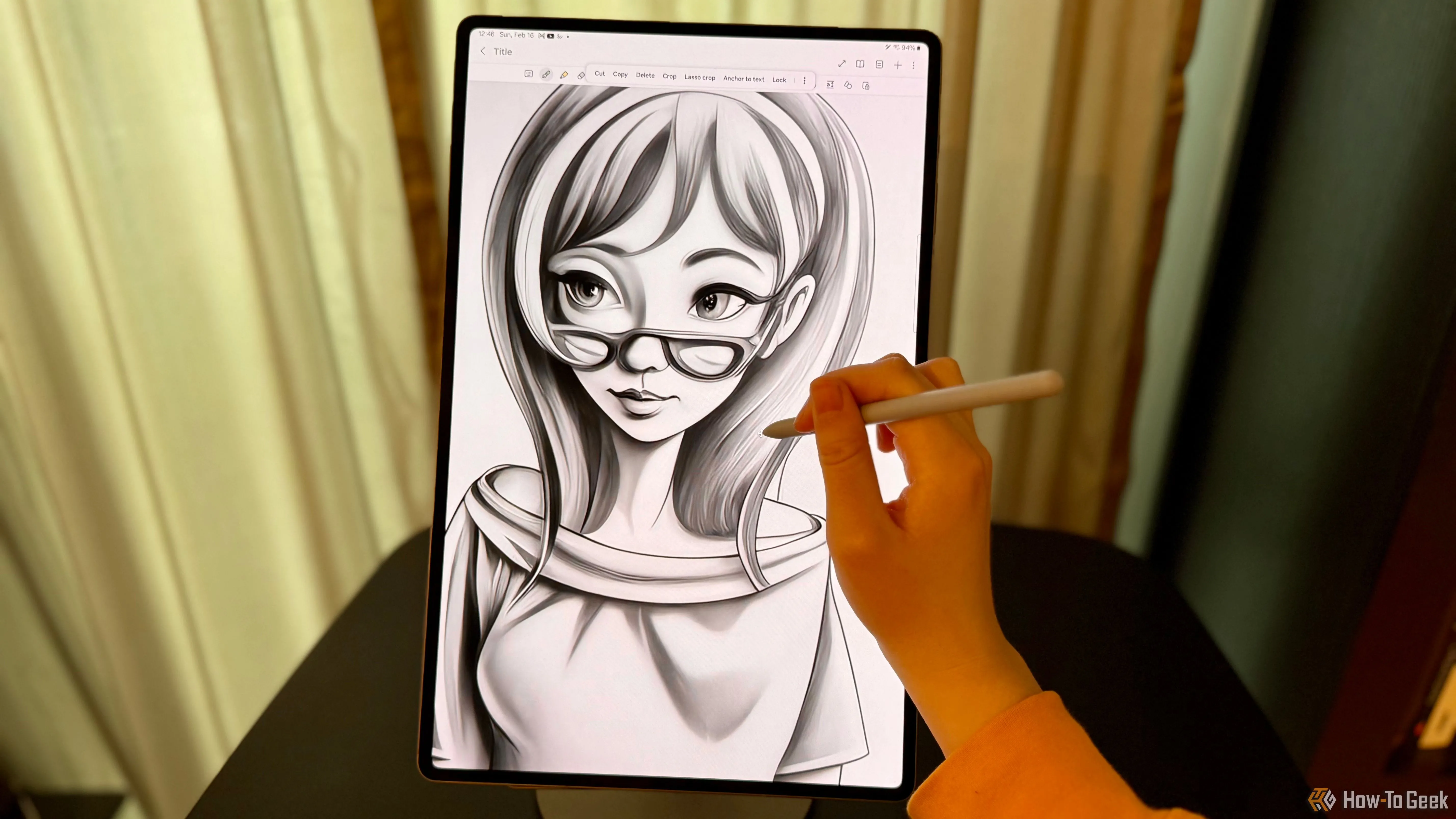 Sáng tạo nghệ thuật trên Samsung Galaxy Tab S10 Ultra với ứng dụng Samsung Notes và sự hỗ trợ của Galaxy AI, tận dụng tối đa bút S Pen.