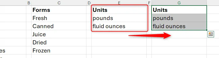 Sao chép dữ liệu ô trong Excel bằng cách giữ Ctrl và kéo thả chuột, có thể ghi đè dữ liệu cũ