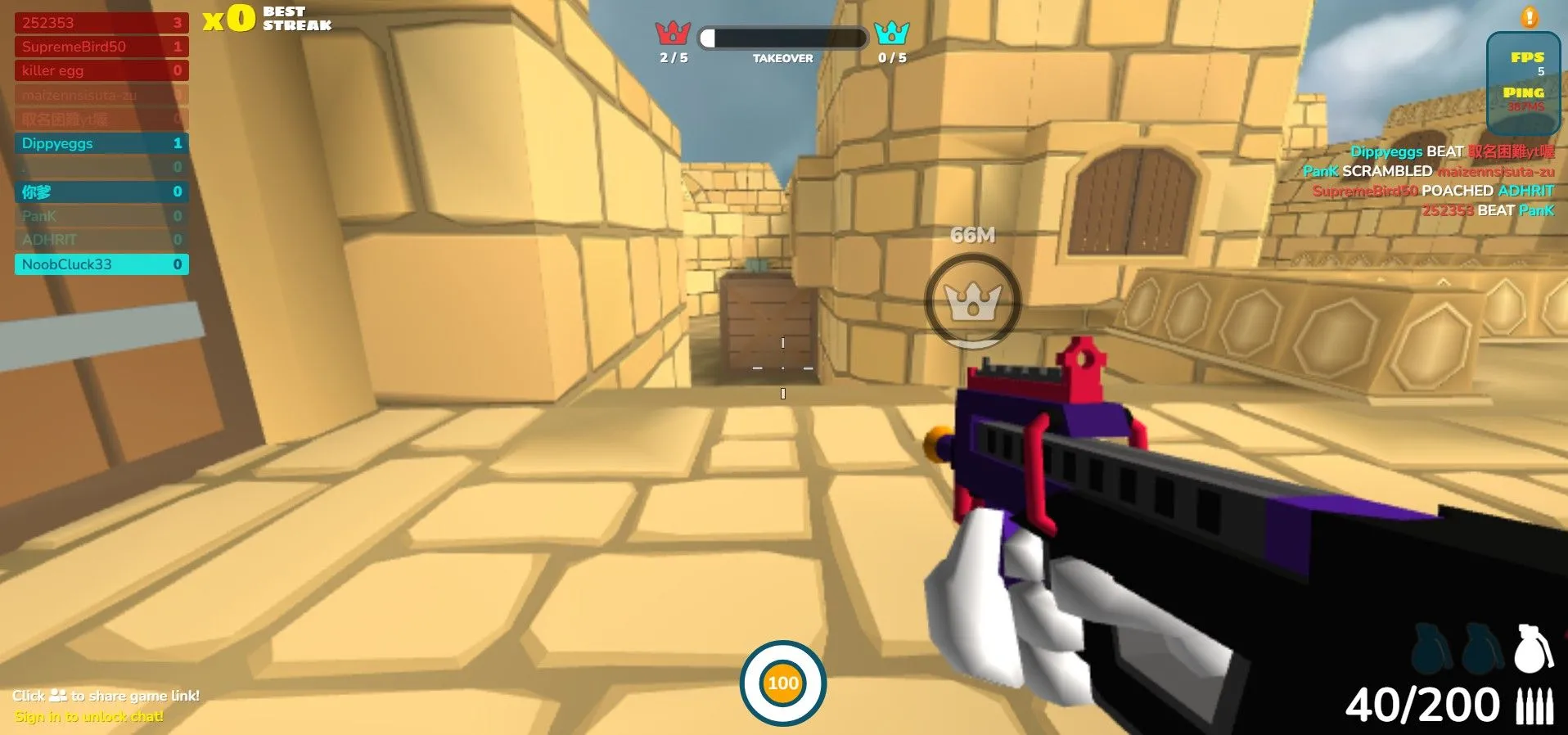 Shell Shockers game bắn súng trình duyệt với nhân vật hình quả trứng