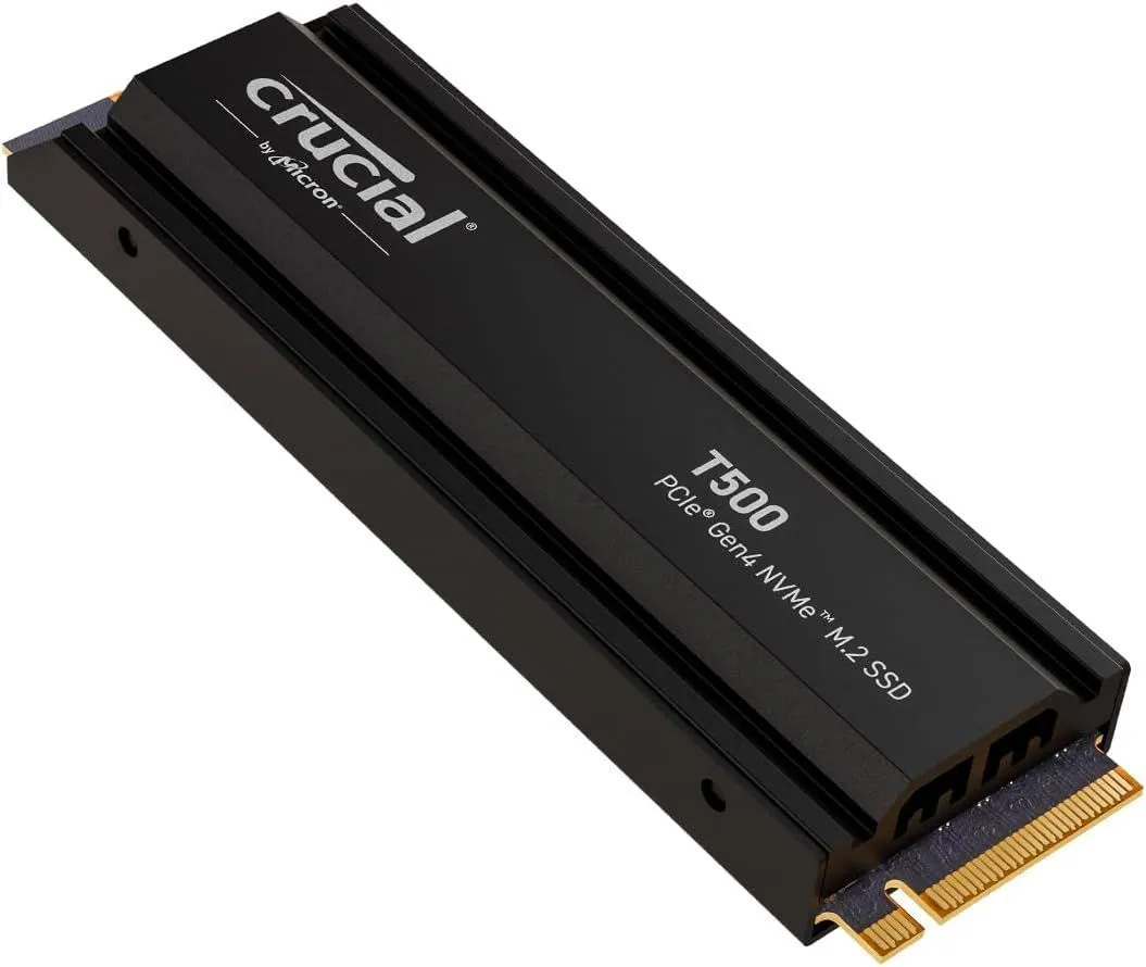 SSD Crucial T500 Gen 4 tích hợp tản nhiệt tốc độ cao