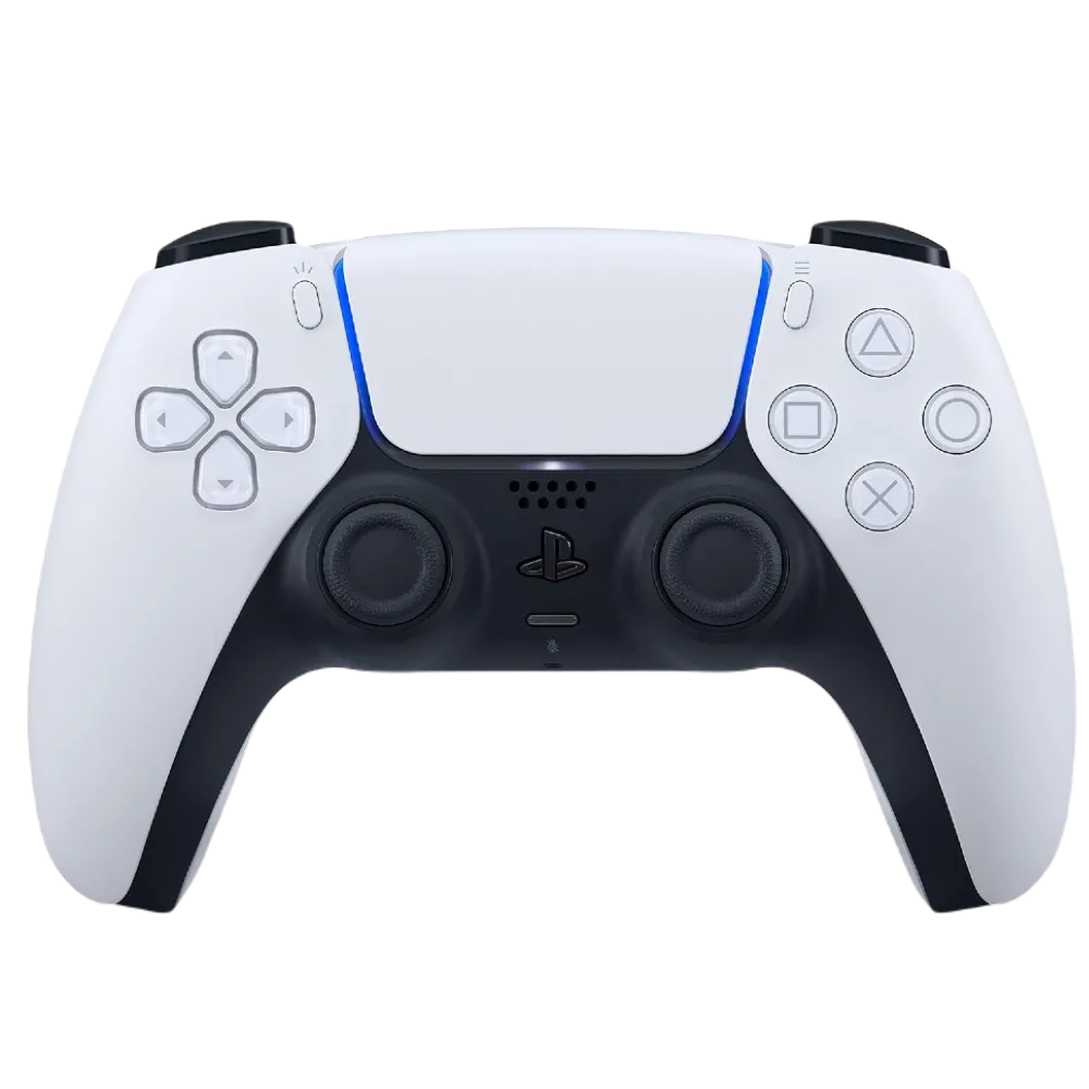 Tay cầm DualSense của PlayStation 5 với công nghệ phản hồi xúc giác haptic và cò thích ứng.