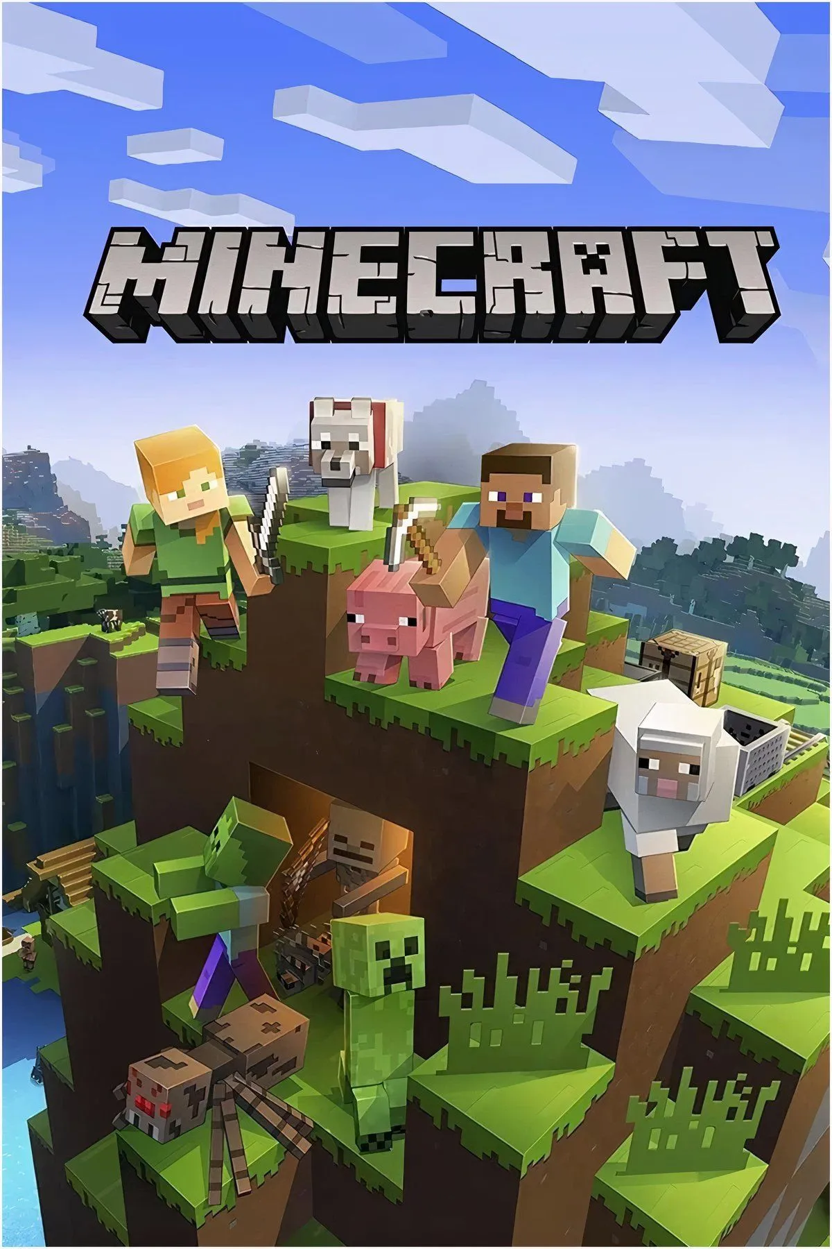 Thế giới khối vuông đầy màu sắc trong Minecraft