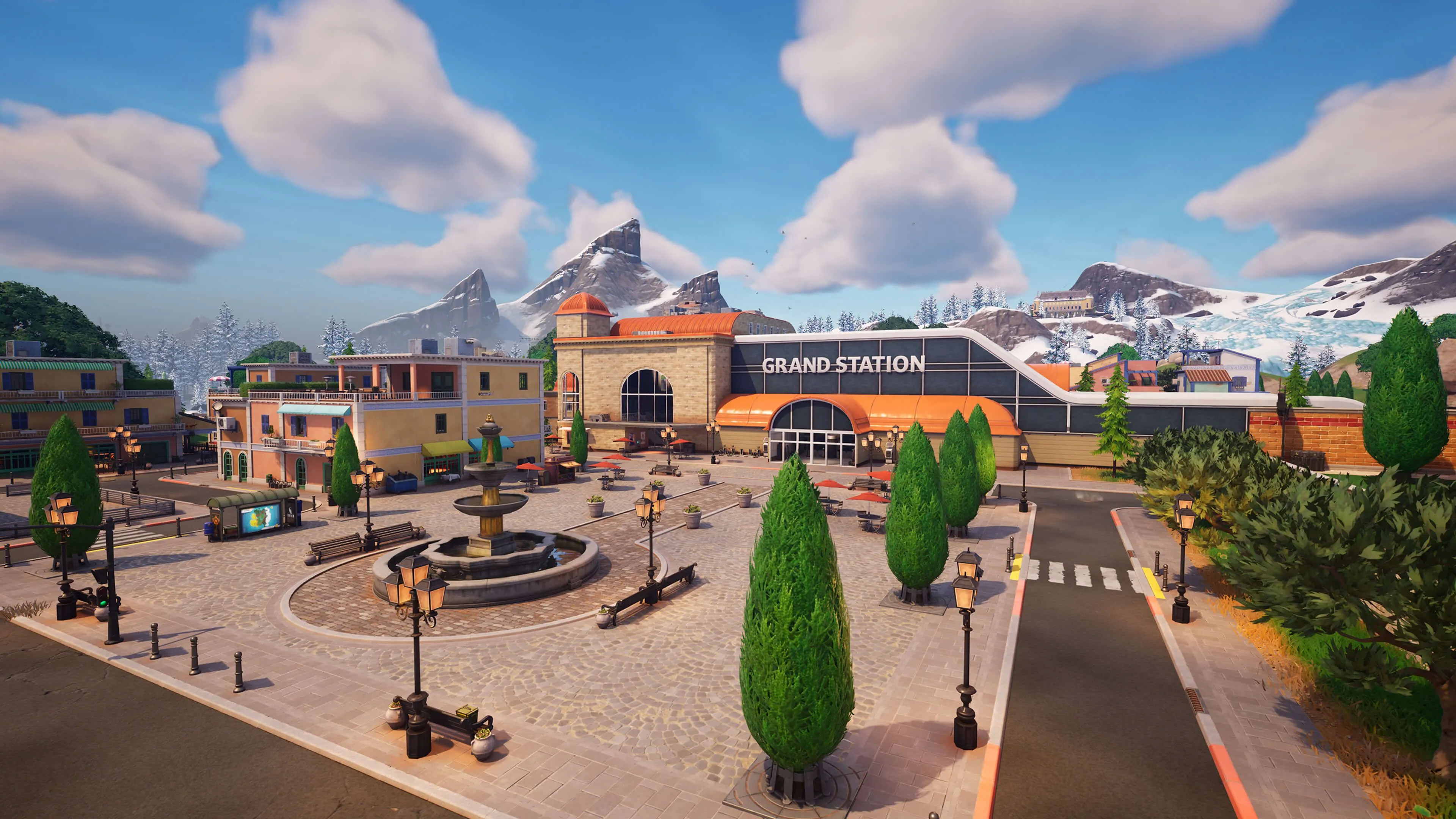 Thế giới mở Grand Station trong game Fortnite