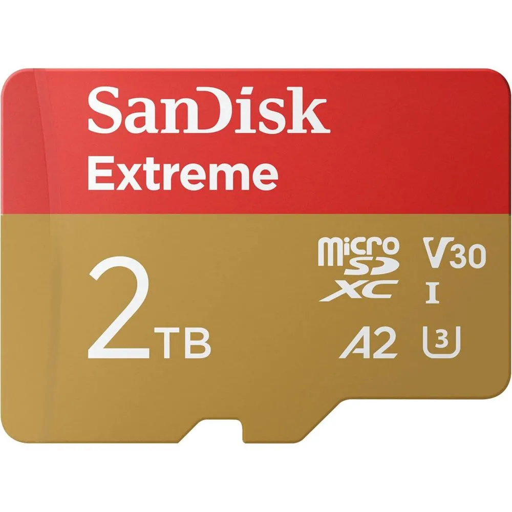 Thẻ nhớ microSD SanDisk Extreme 2TB dung lượng lớn cho Raspberry Pi