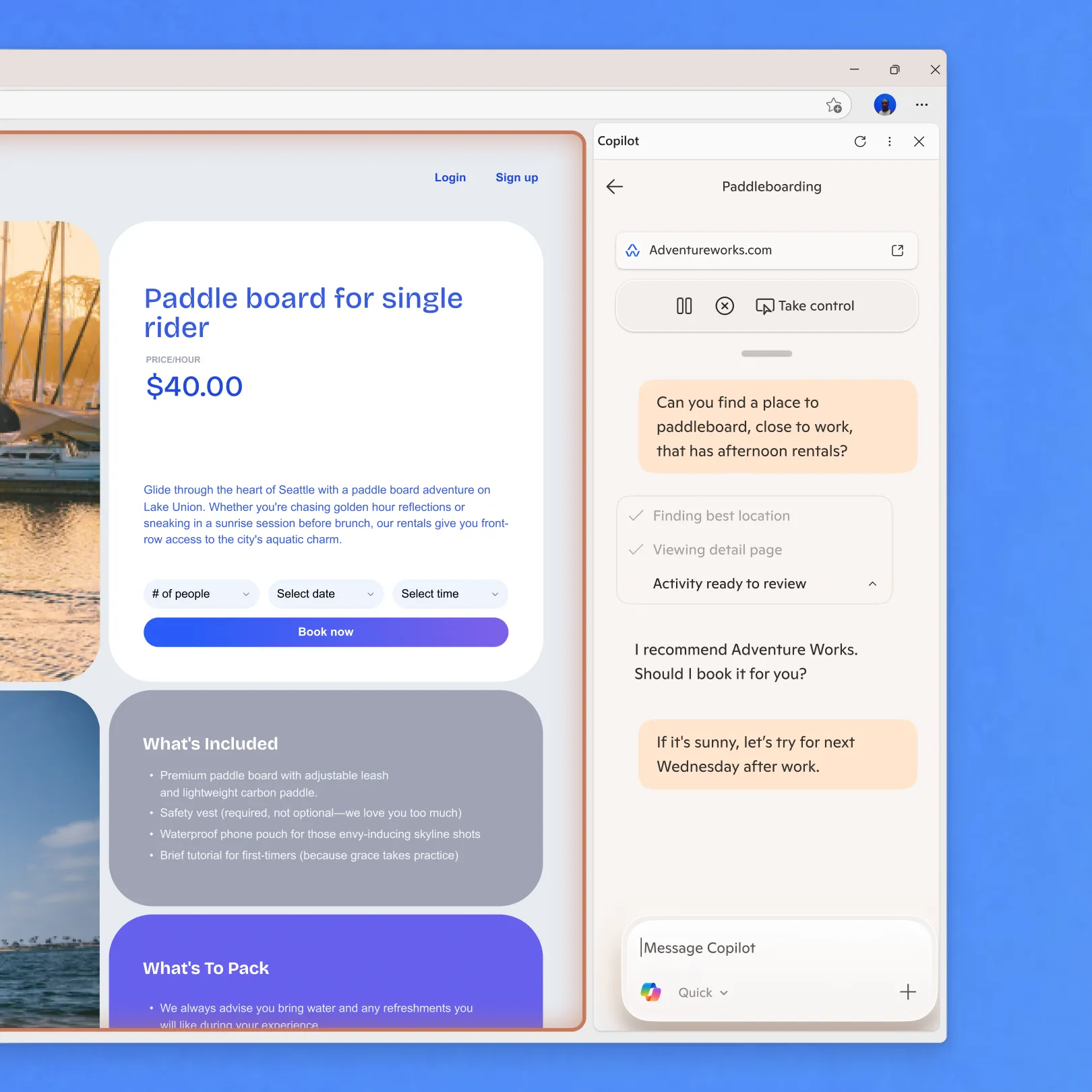 Tính năng Actions của Copilot trên Microsoft Edge hỗ trợ điều khiển bằng giọng nói và ngôn ngữ tự nhiên