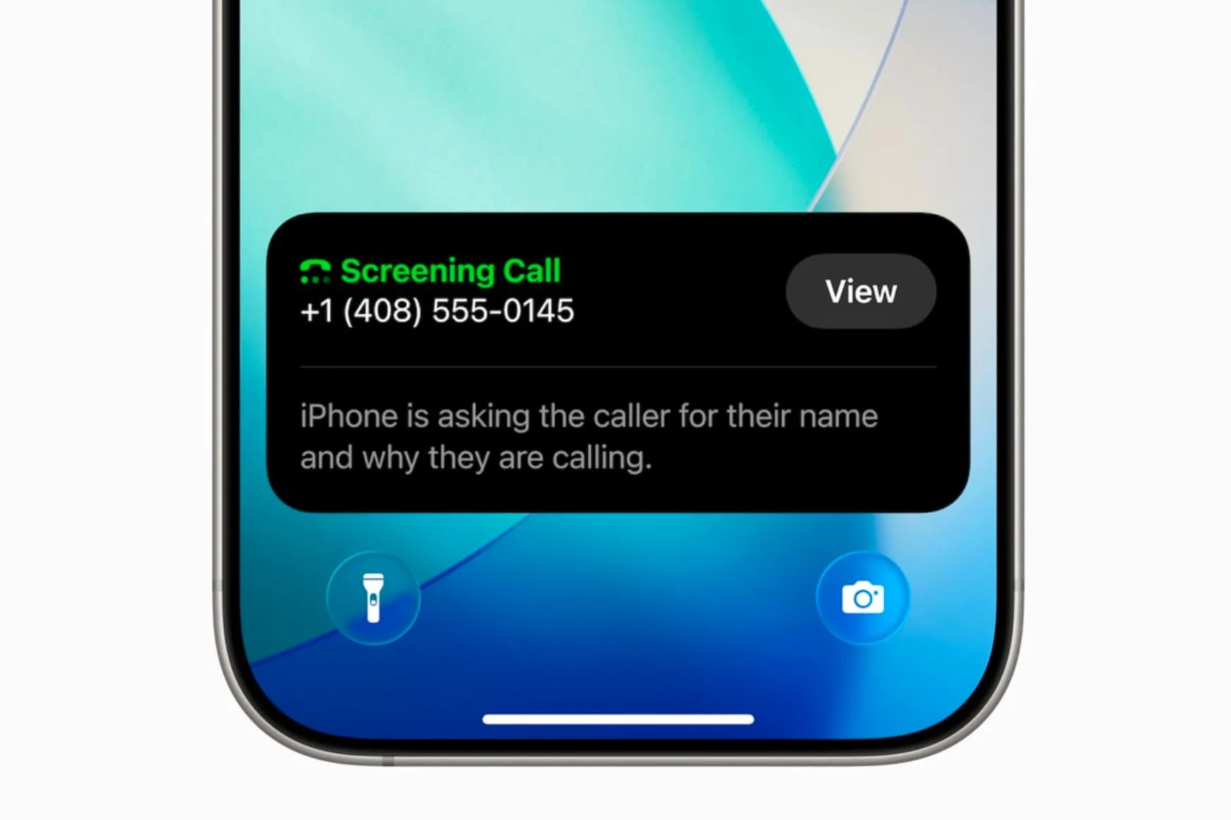 Tính năng Call Screening hoạt động trên iPhone khi có cuộc gọi không xác định đến.