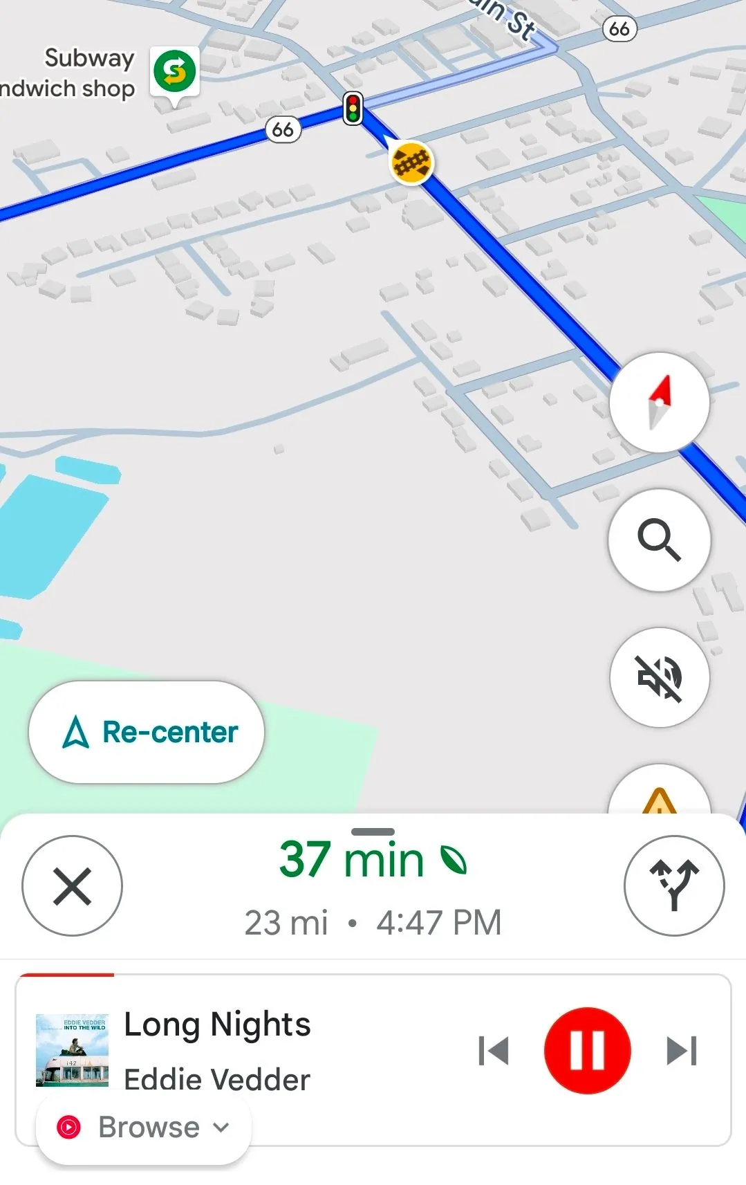 Tính năng điều khiển phát nhạc trên Google Maps đã được khôi phục với các tùy chọn đầy đủ